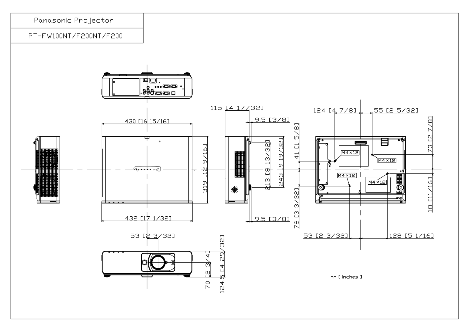 Panasonic PT-F200NT User Manual