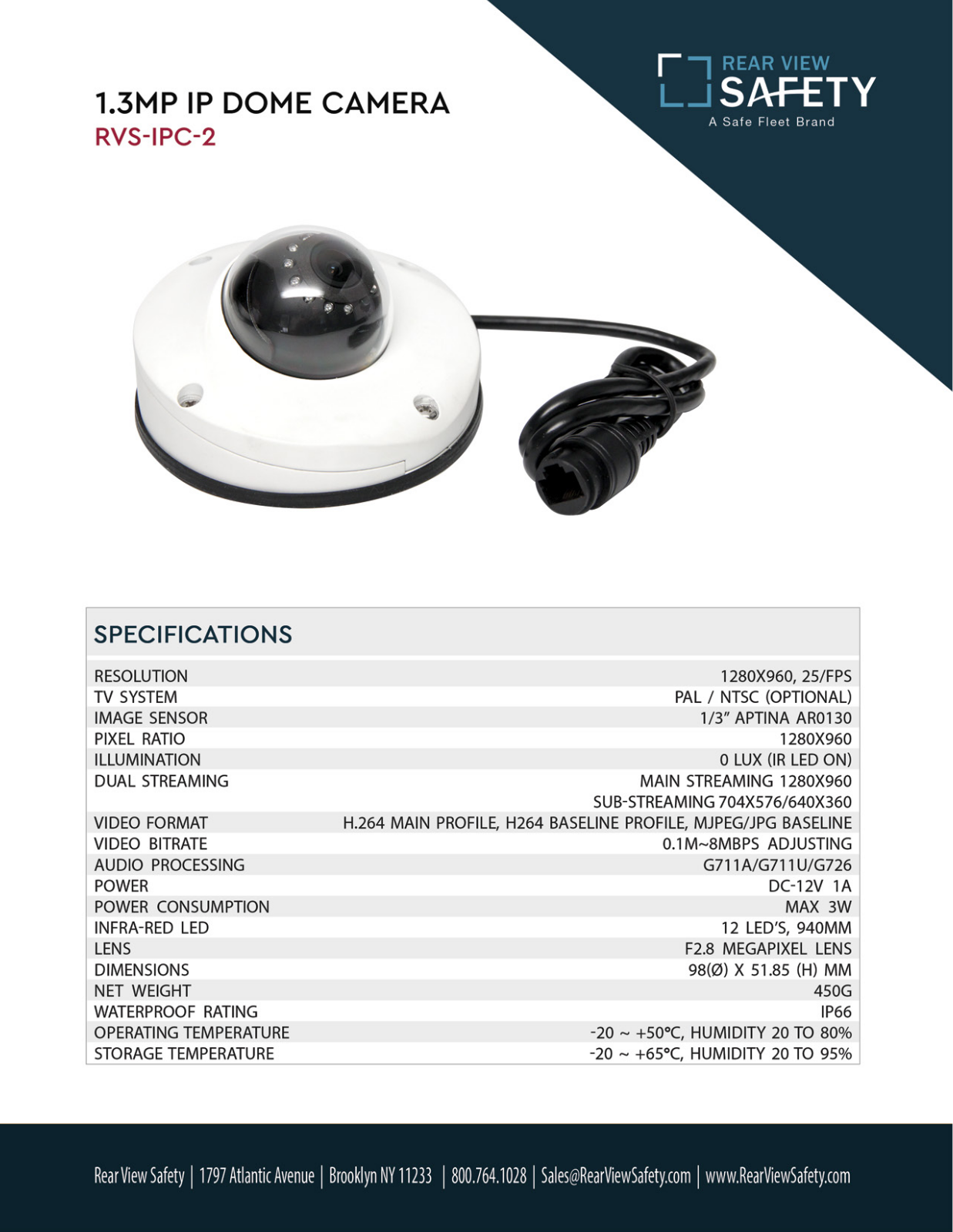 RVS Systems RVS-IPC-2 Specsheet