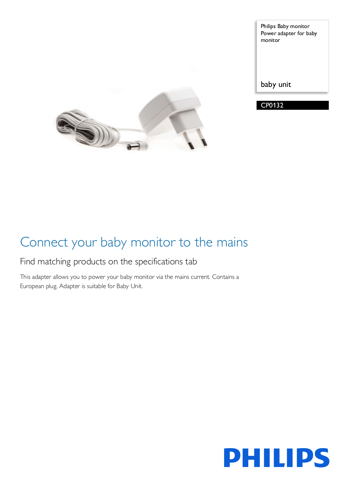 Philips CP0132/01 leaflet - ManualMachine.com