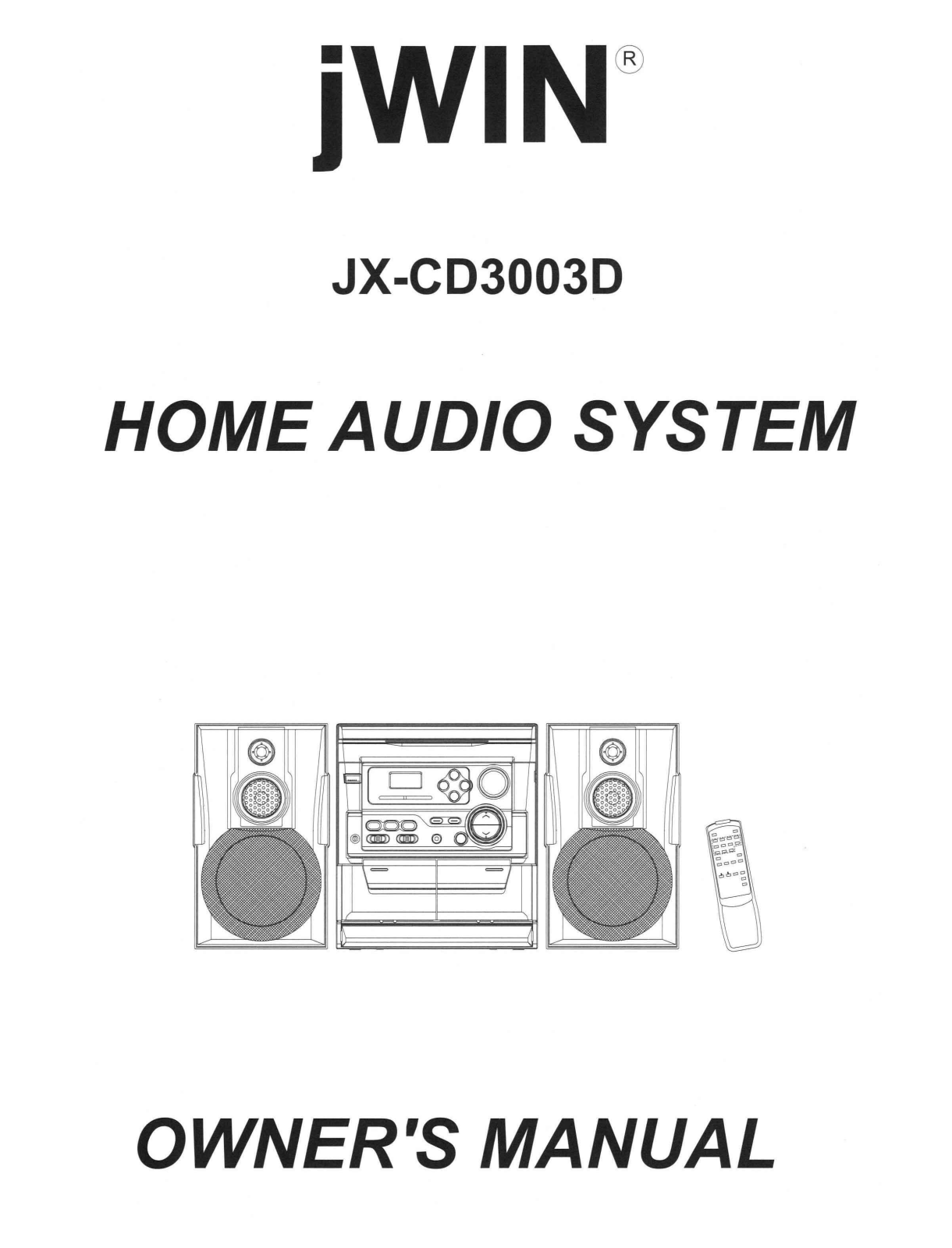 Jwin JX-CD3003D User Manual