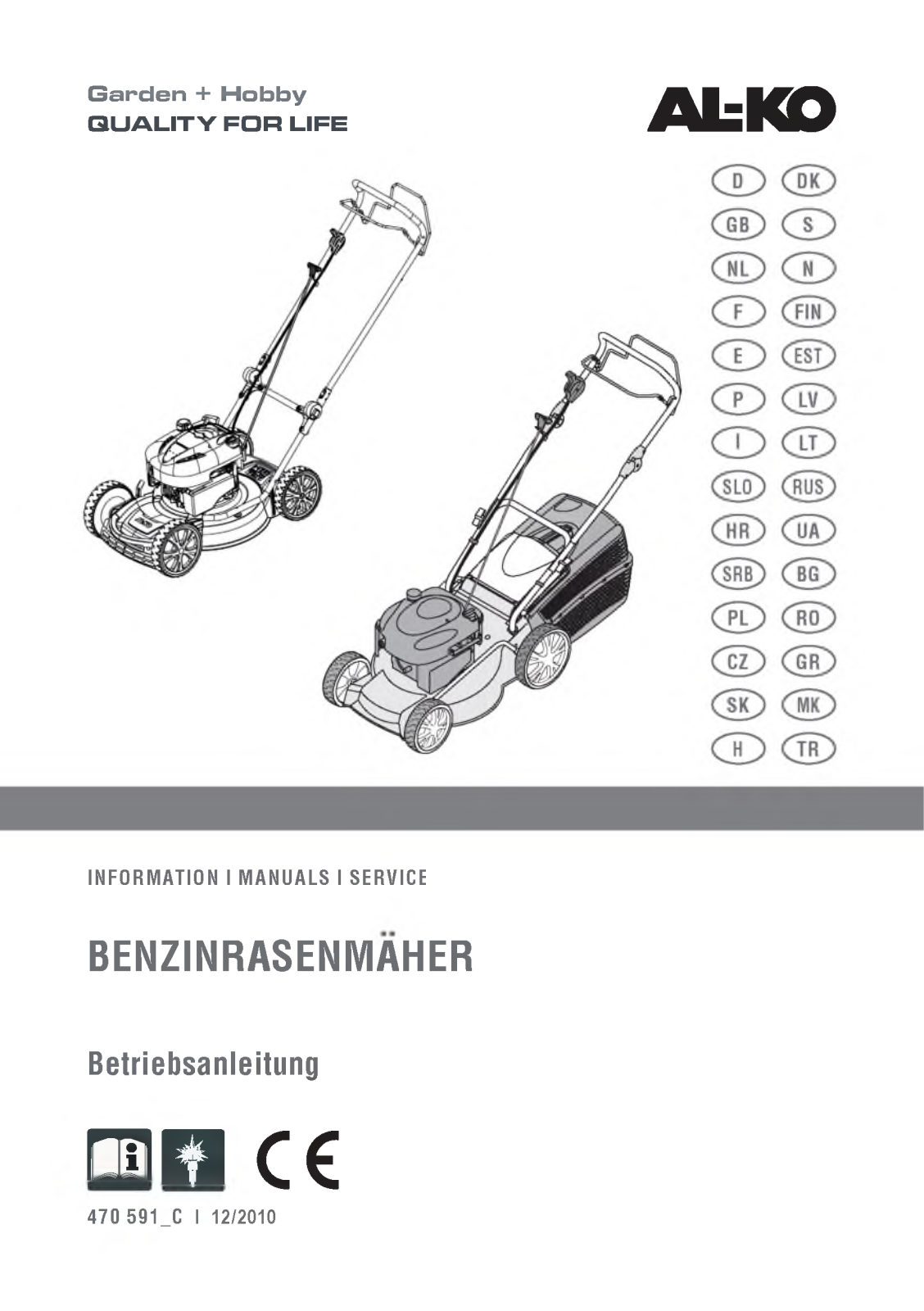 AL-KO 4800 BRV, 46 BR, 51 BR, 5300 BRV, 470 B User Manual