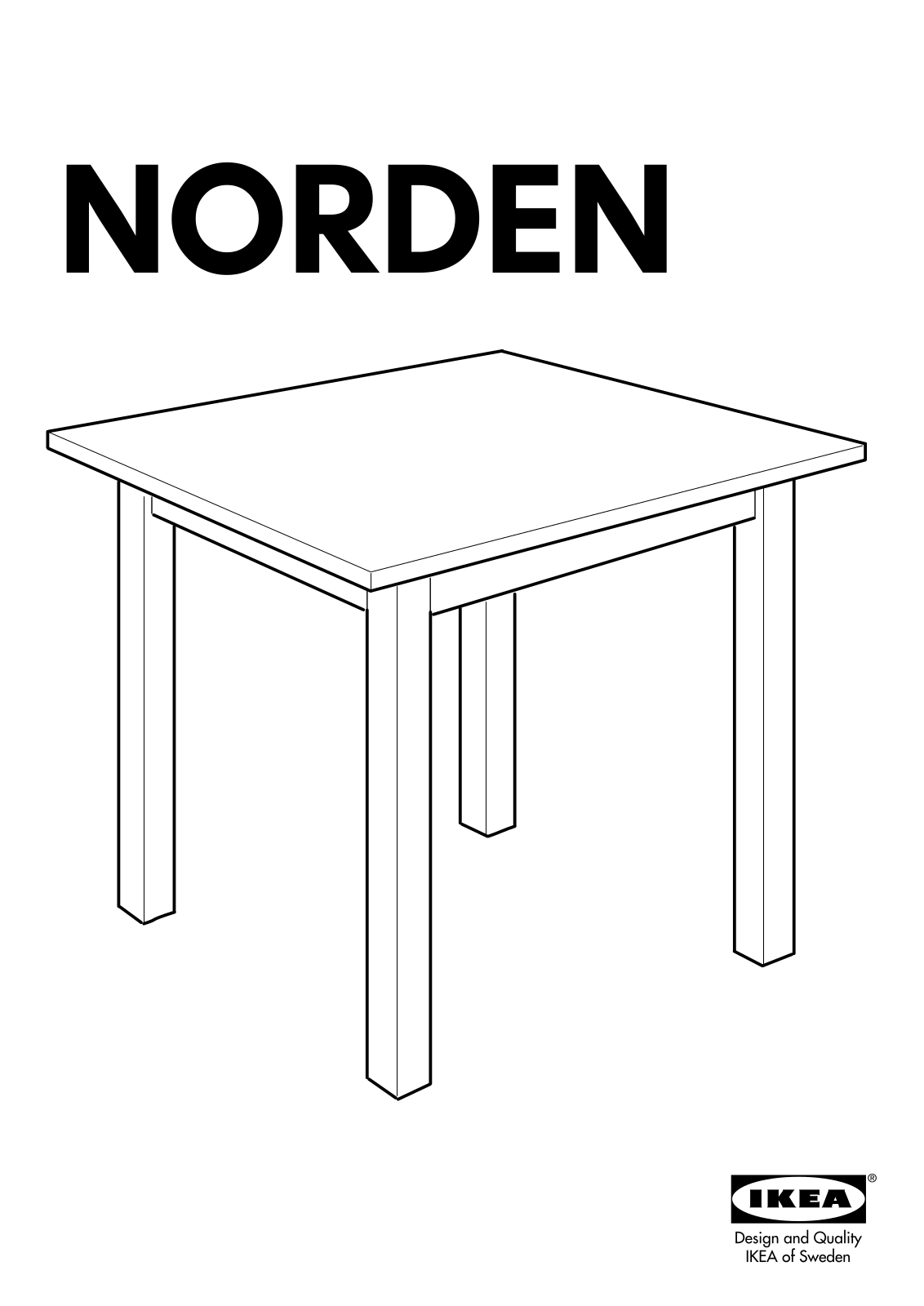 IKEA NORDEN User Manual