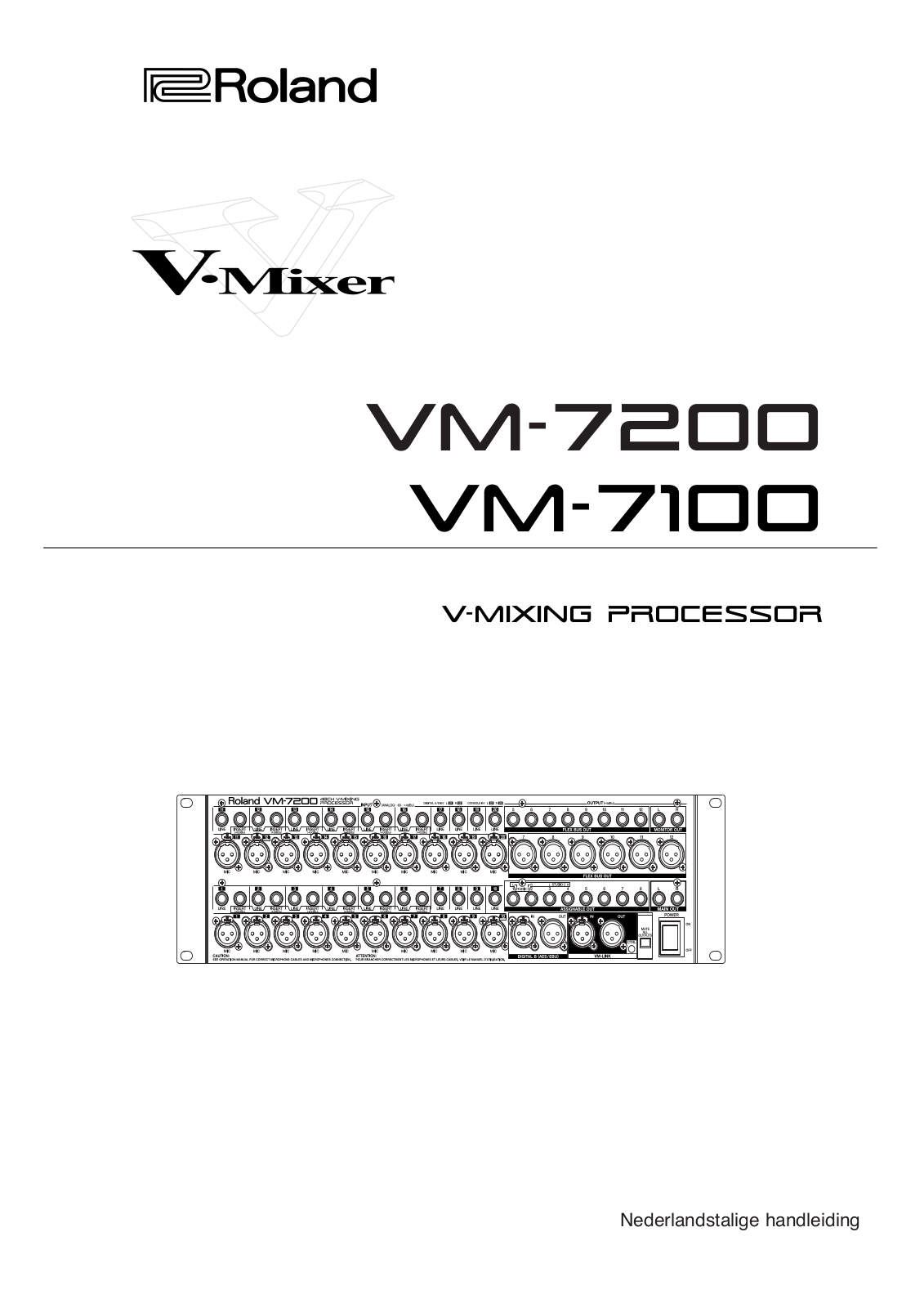 Roland VM-7100 User Manual