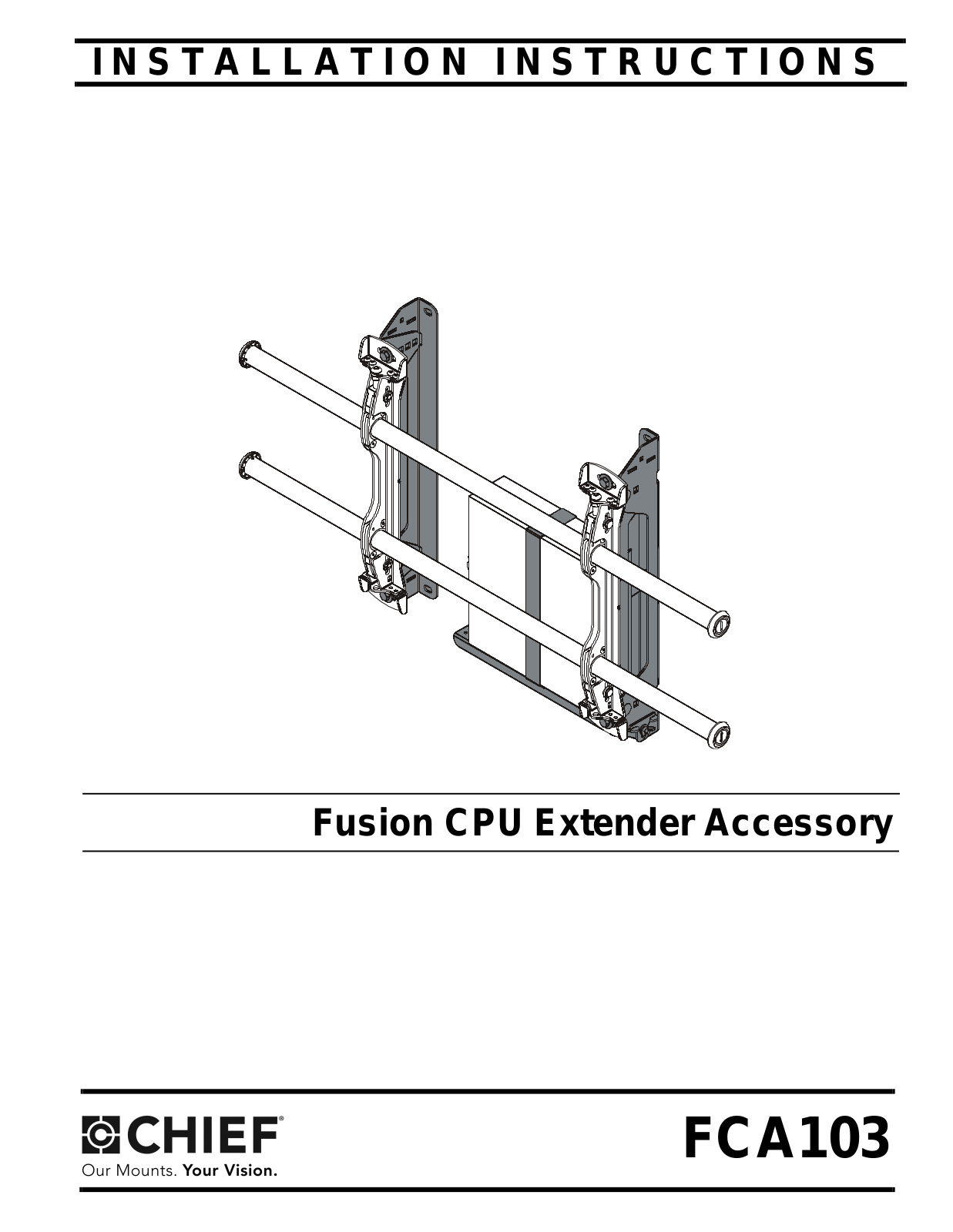 CHIEF FCA103 User Manual