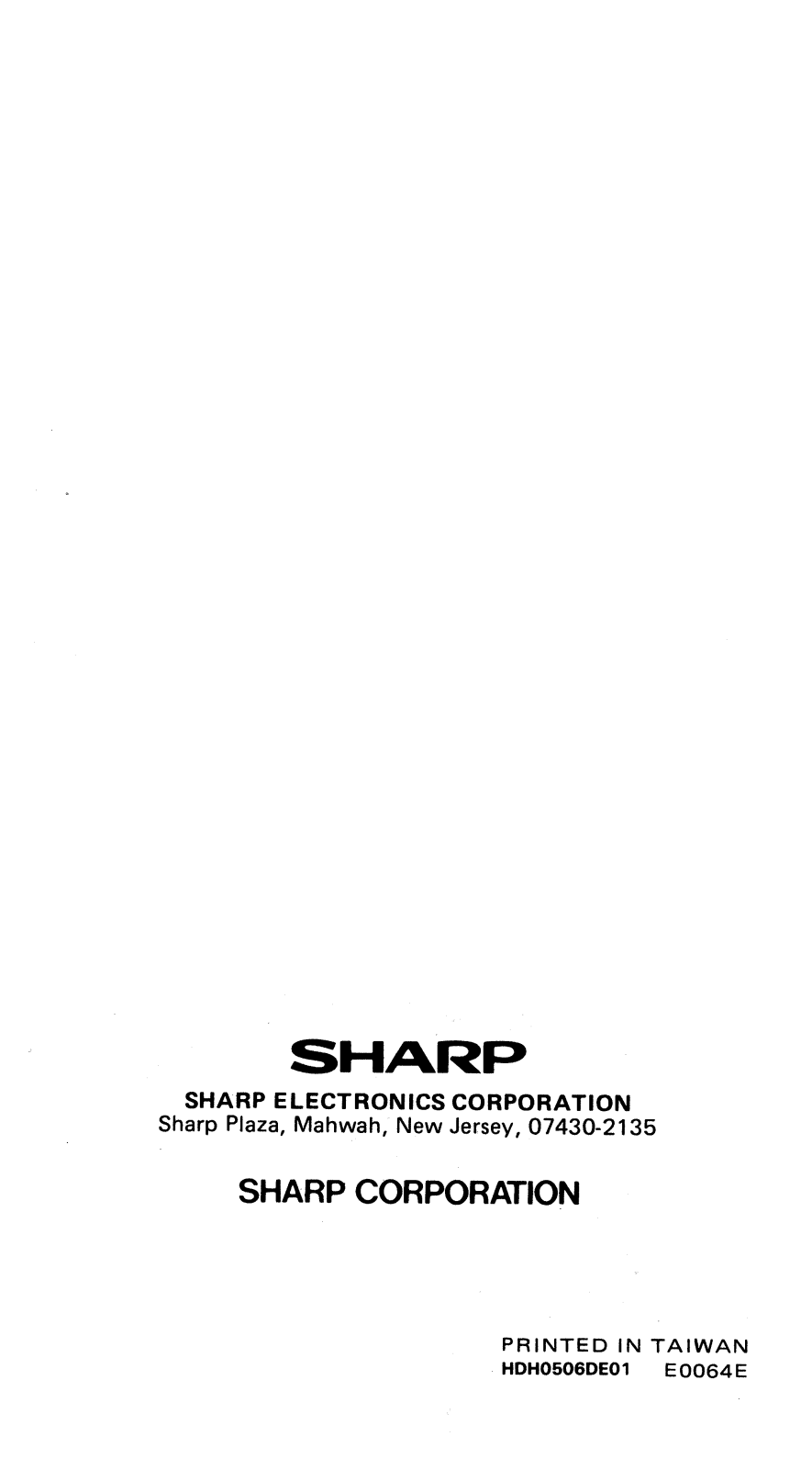 Sharp EL-557, EL-506D User Manual