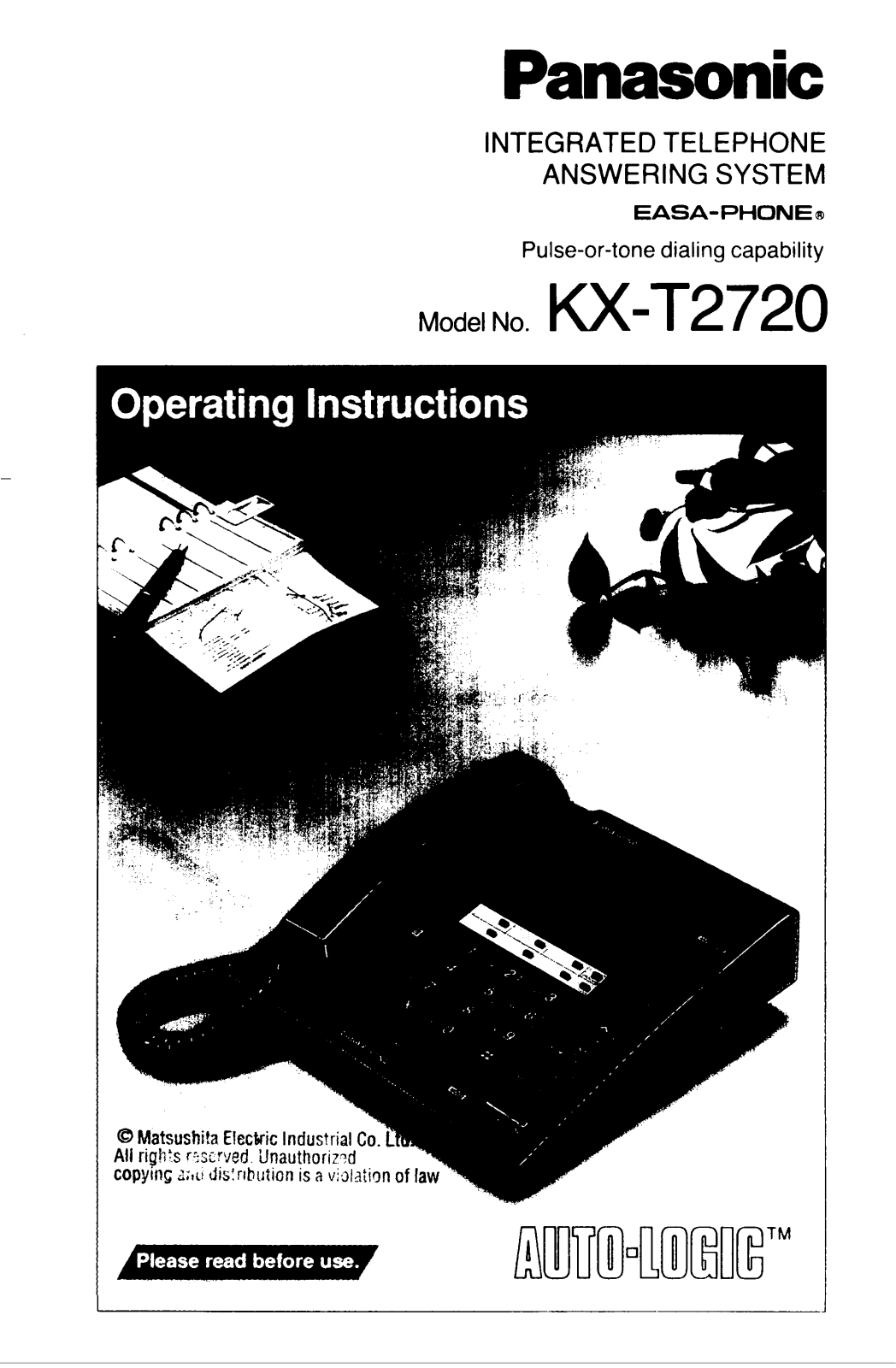 Panasonic kx-t2720 Operation Manual