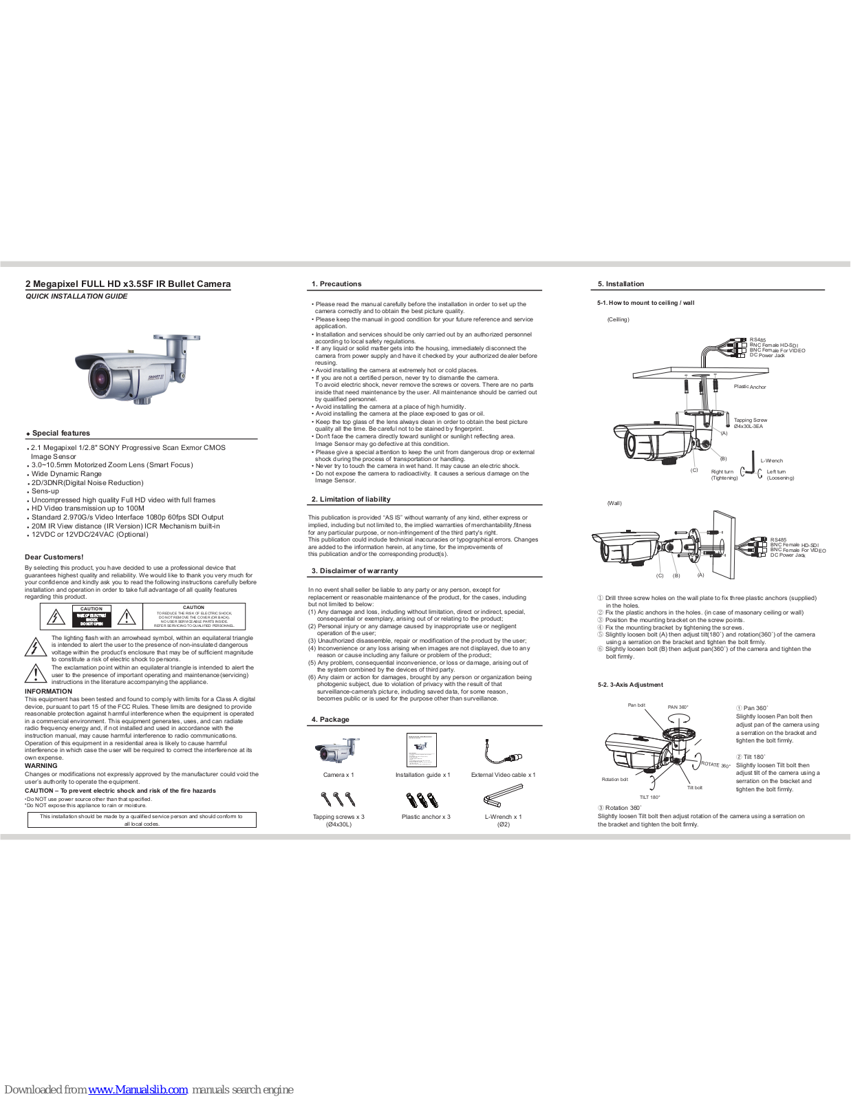 Vision Hi-Tech VN6XSFHD2 Quick Installation Manual