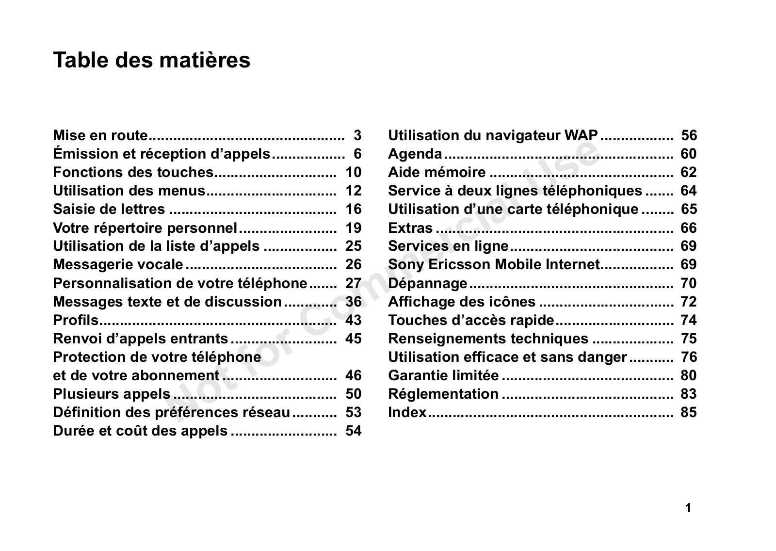 SONY T600 User Manual