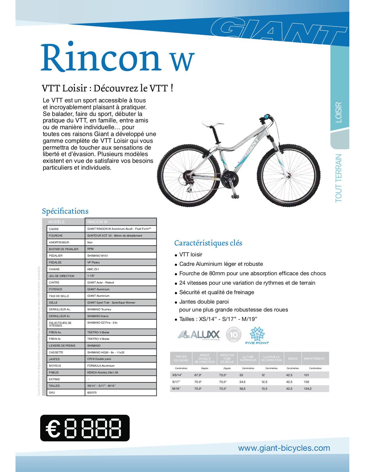 GIANT RINCON W User Manual