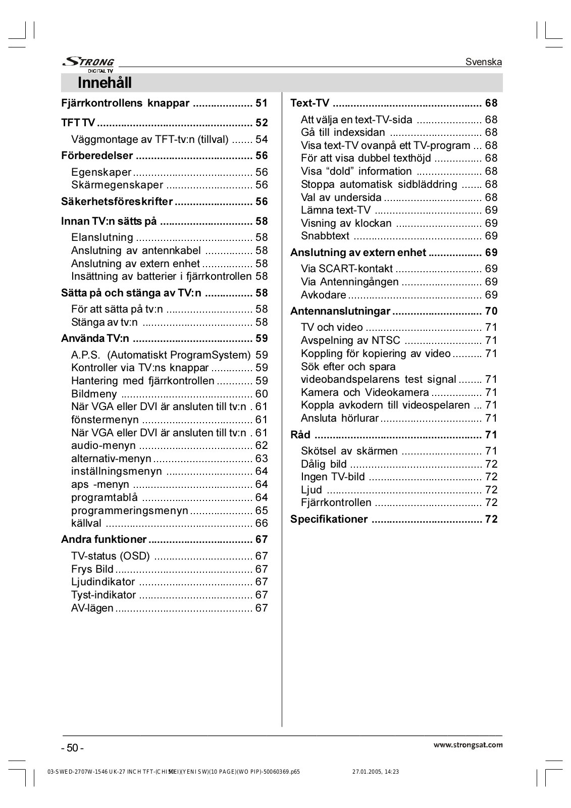 Strong SRT L 2750 User Manual