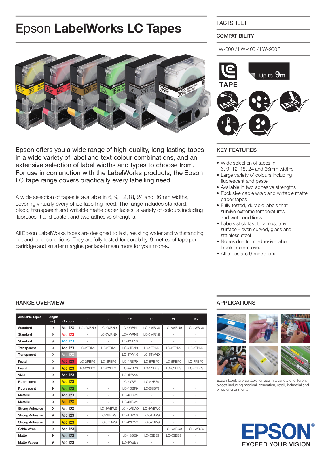 Epson C51CB69060 Product Data Sheet