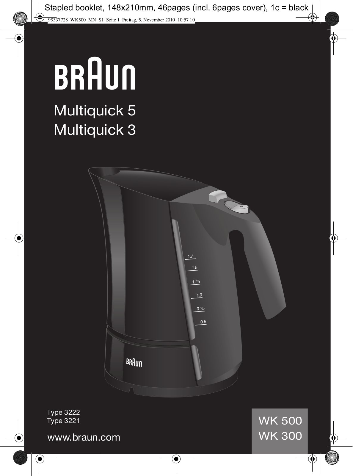 Braun WK 300 User Manual