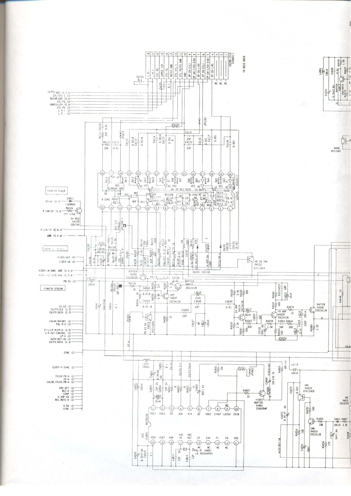 Philco VCR PVC-8400 Schematic