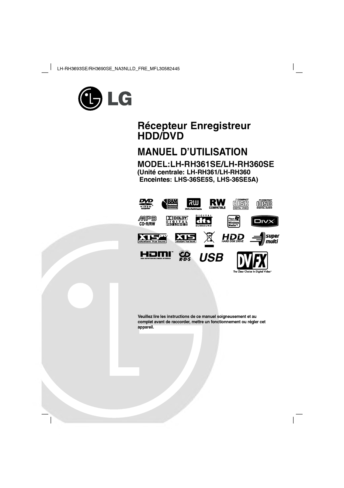 LG LH-RH360 User Manual