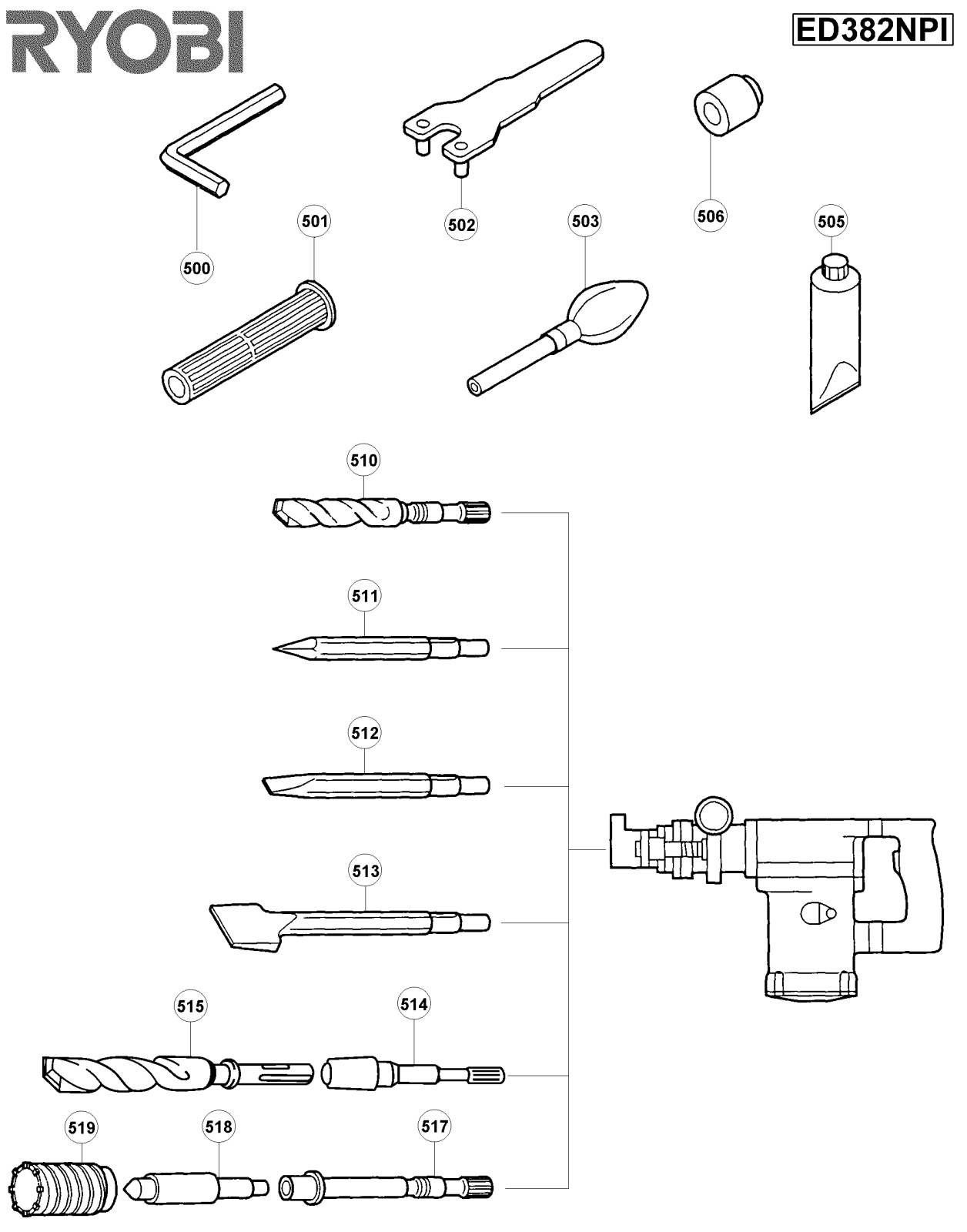 Ryobi ED382NPI User Manual