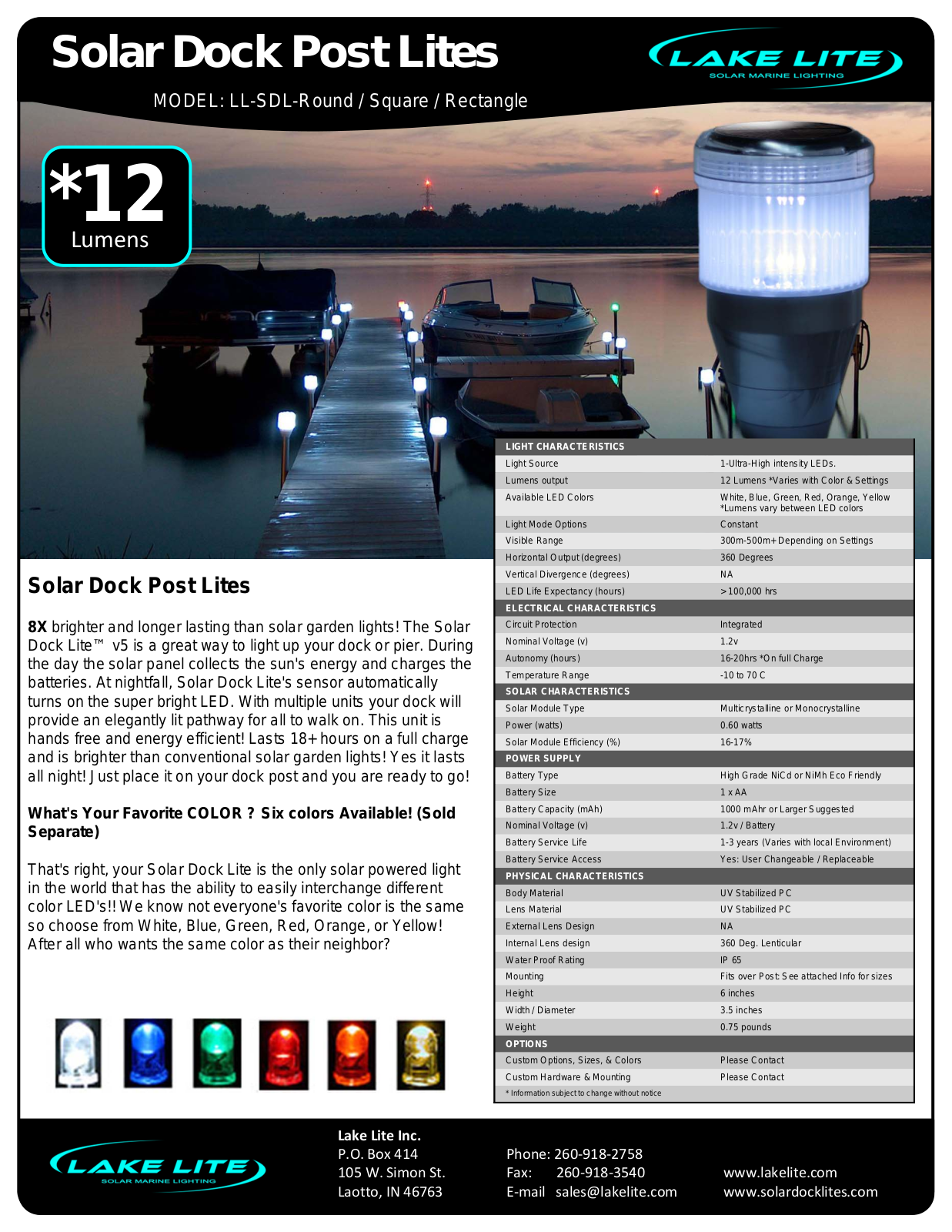 Lake Lite LL-SDL User Manual