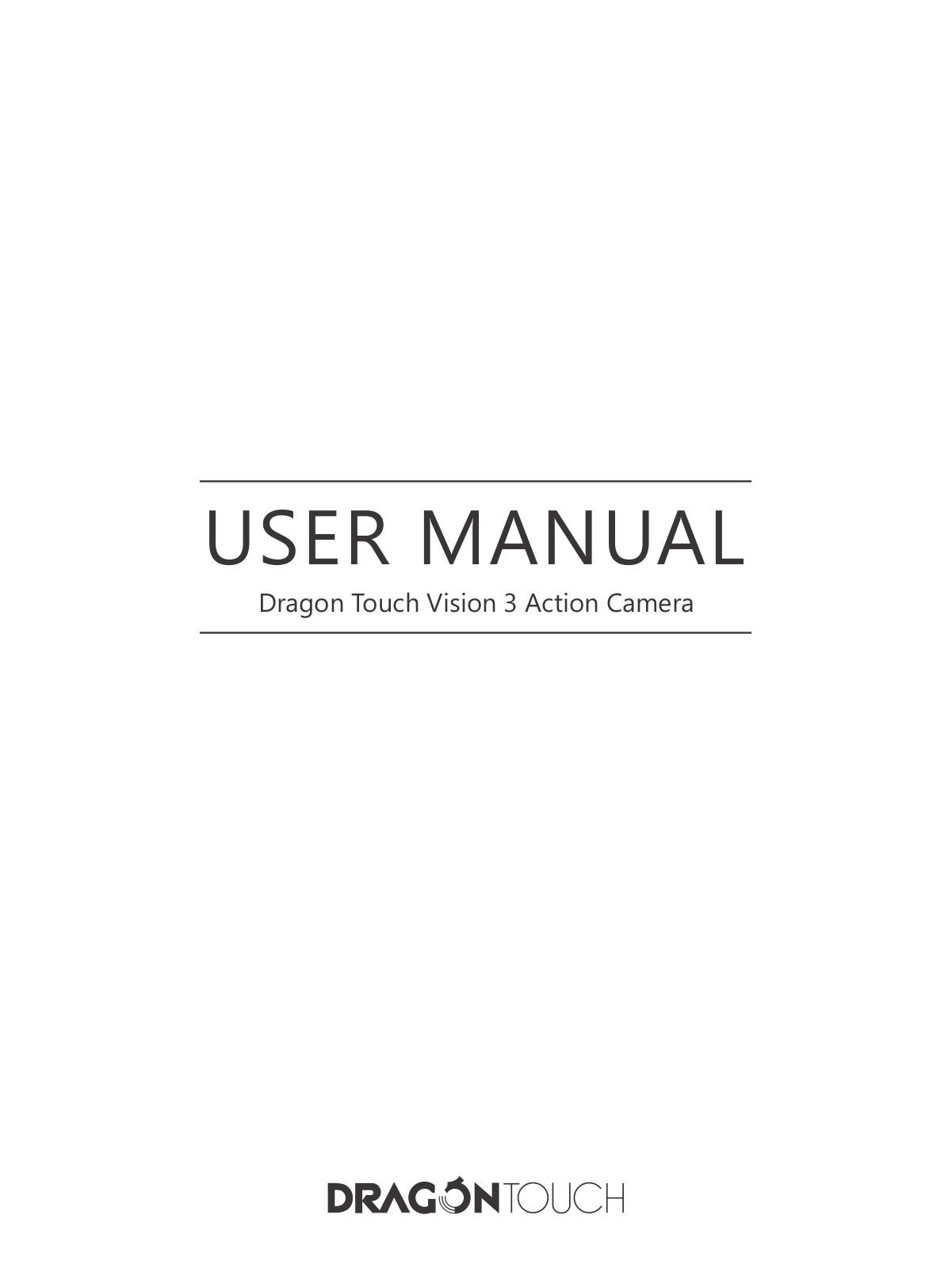 Dragon Touch Vision 3 Action Camera User Manual