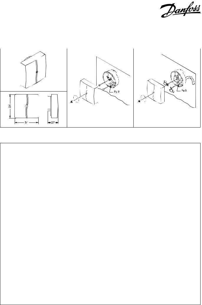 Danfoss AK-HS 1000 Installation guide