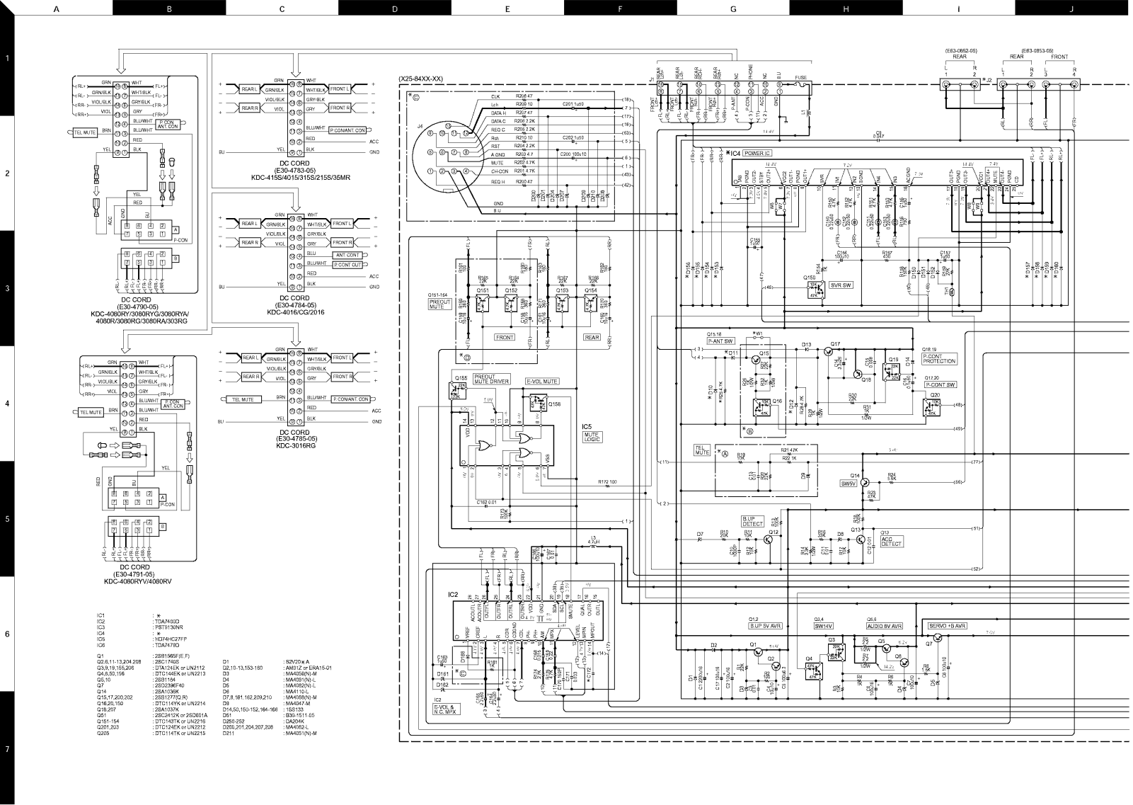 Kenwood KDC-35-MR Schematic