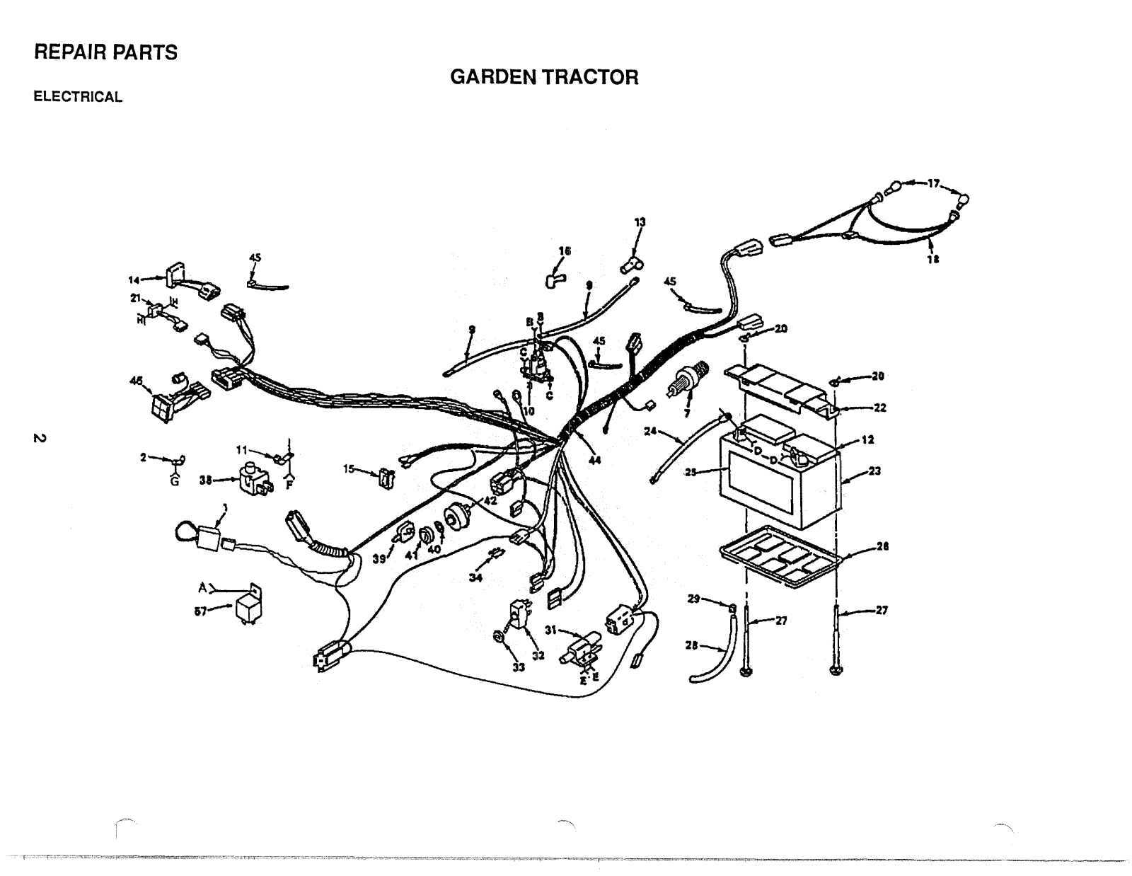 Ayp GT160 PARTS LIST