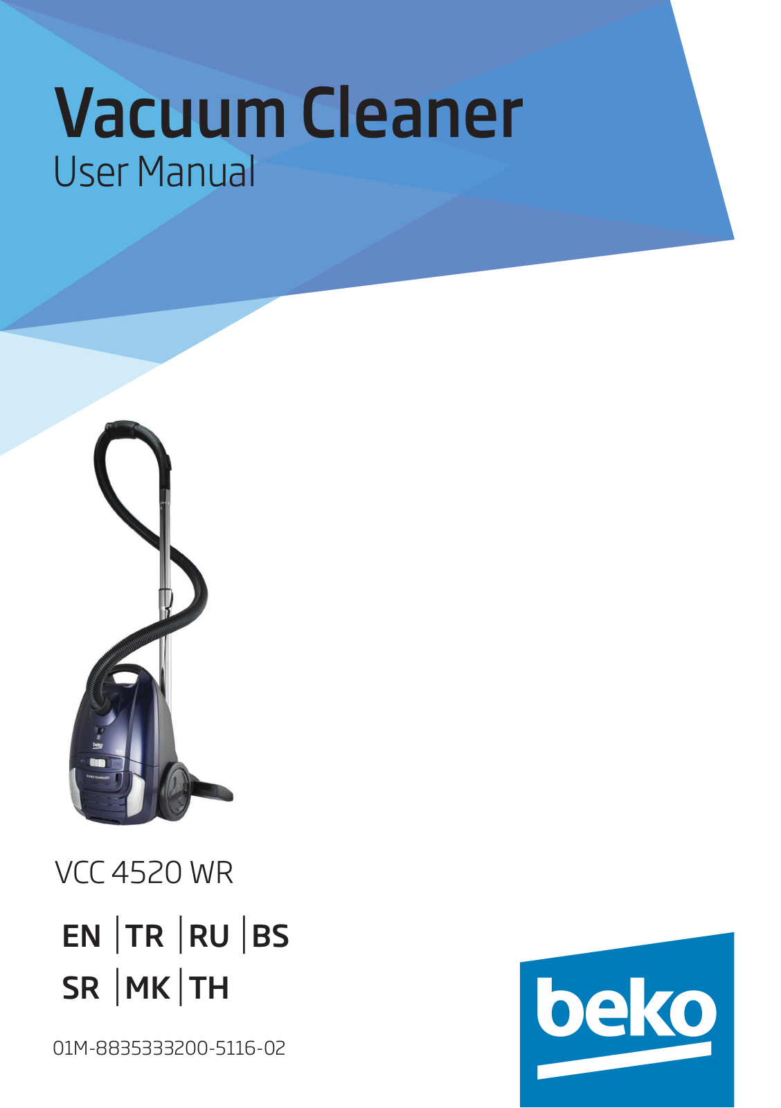 Beko VCC 4520 WR User manual