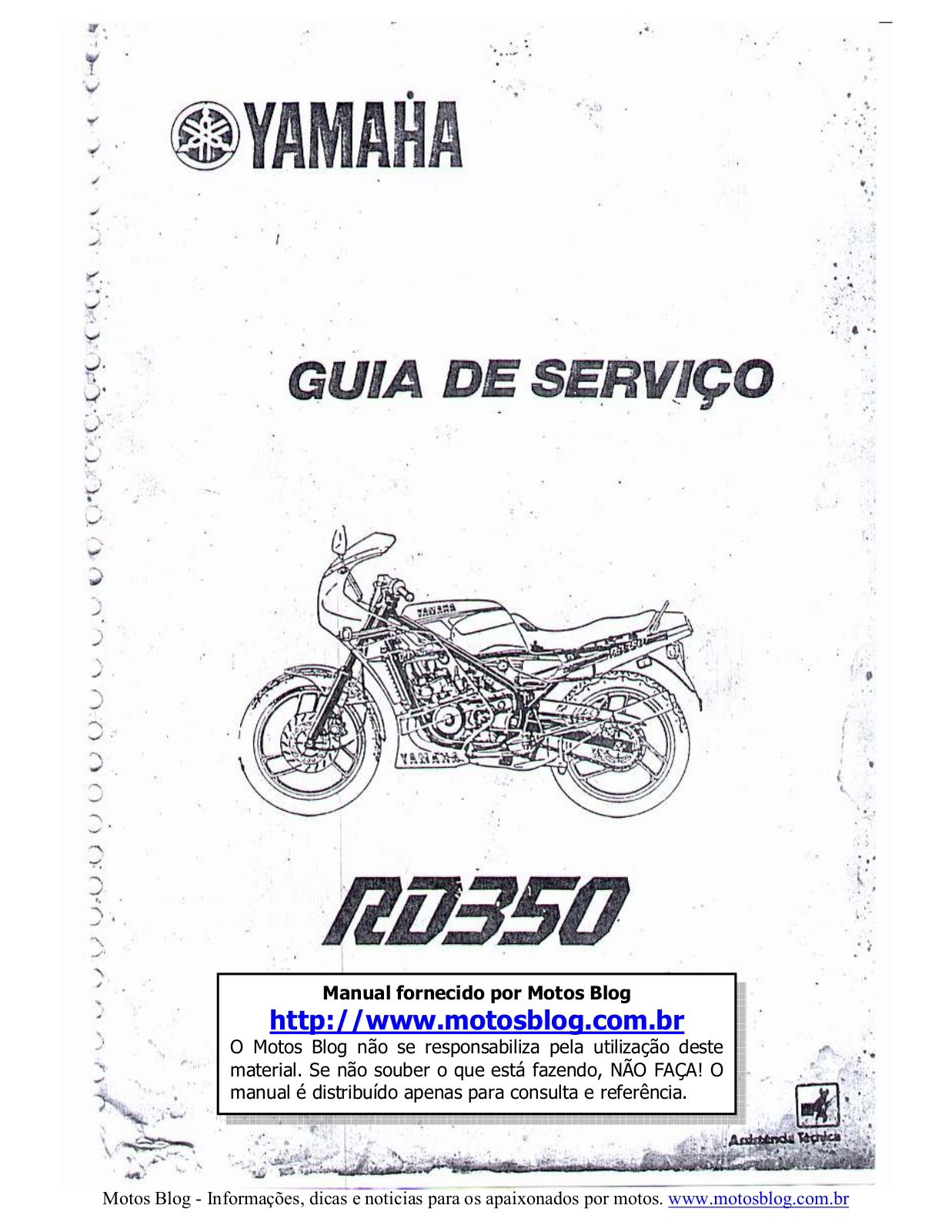 YAMAHA RD350 Service Manual