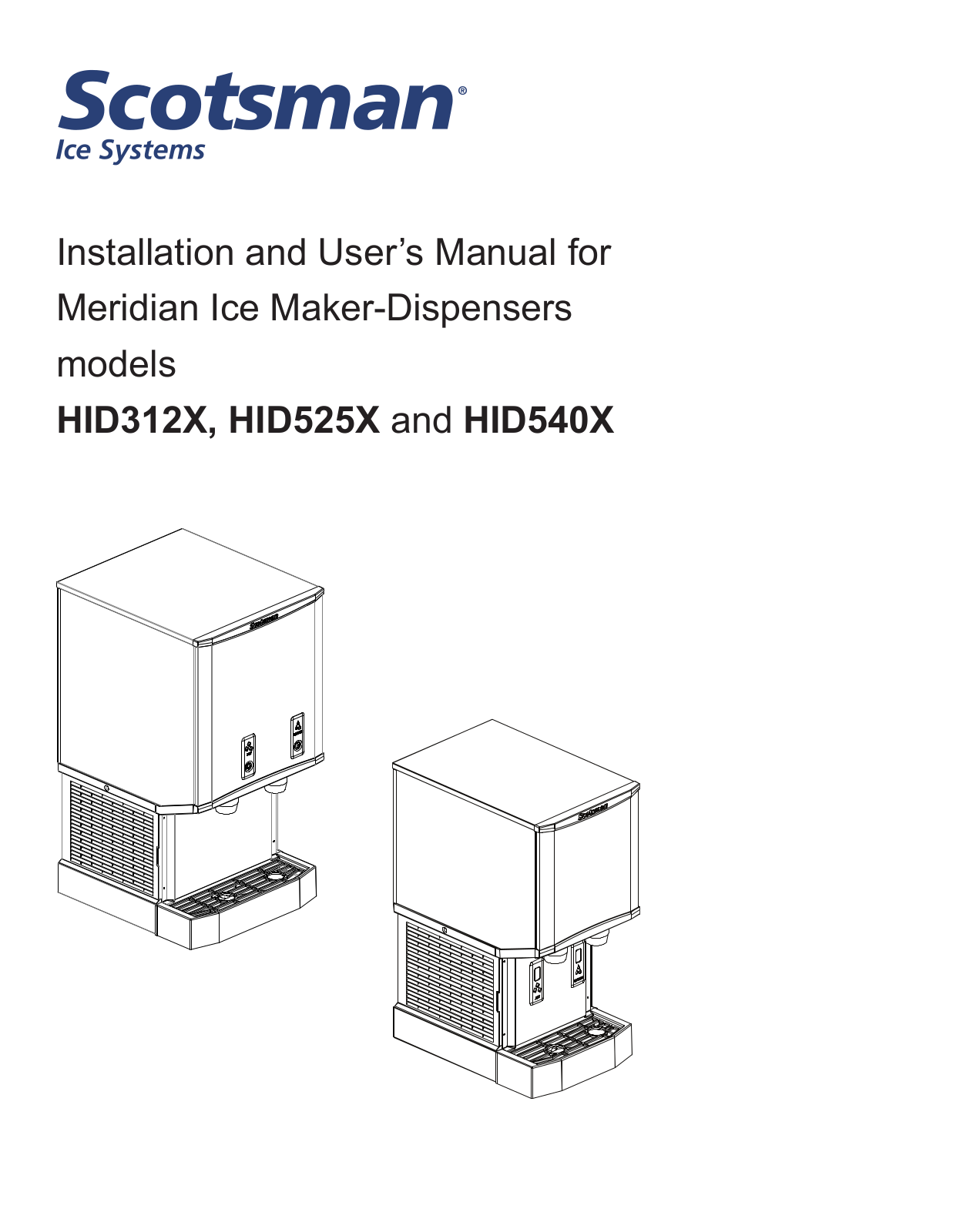 Scotsman HID312X, HID525X, HID540X Manual - ManualMachine.com