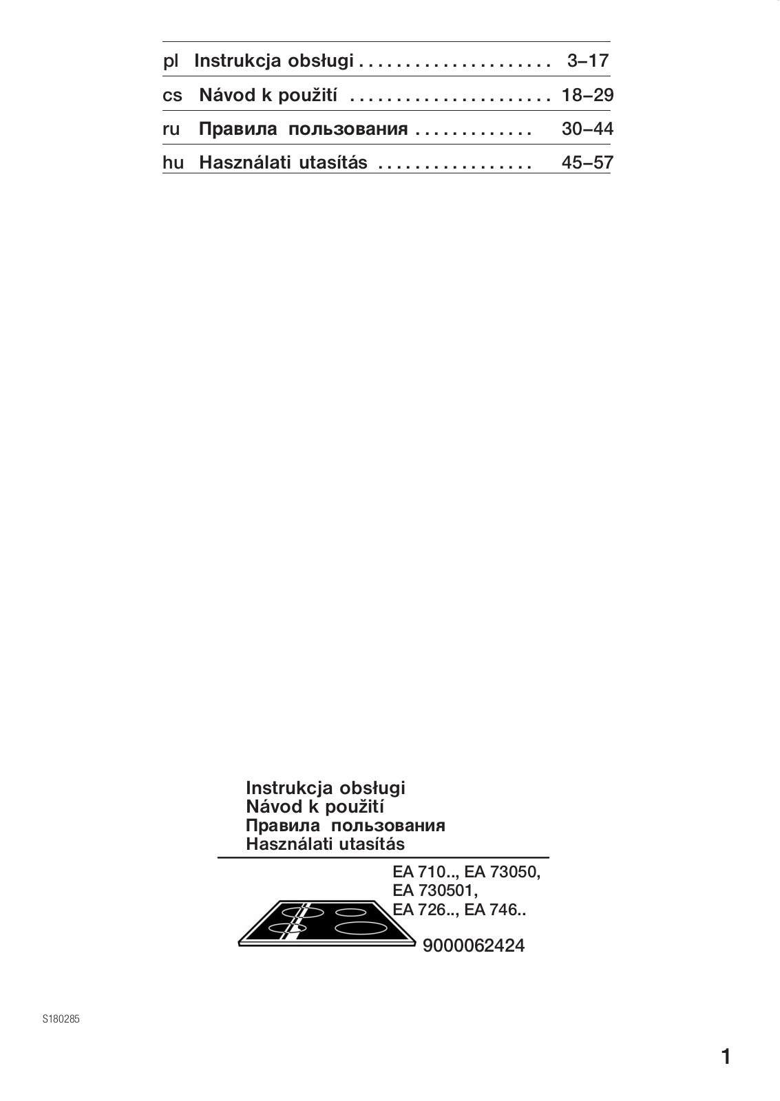 Siemens EA730501 User Manual