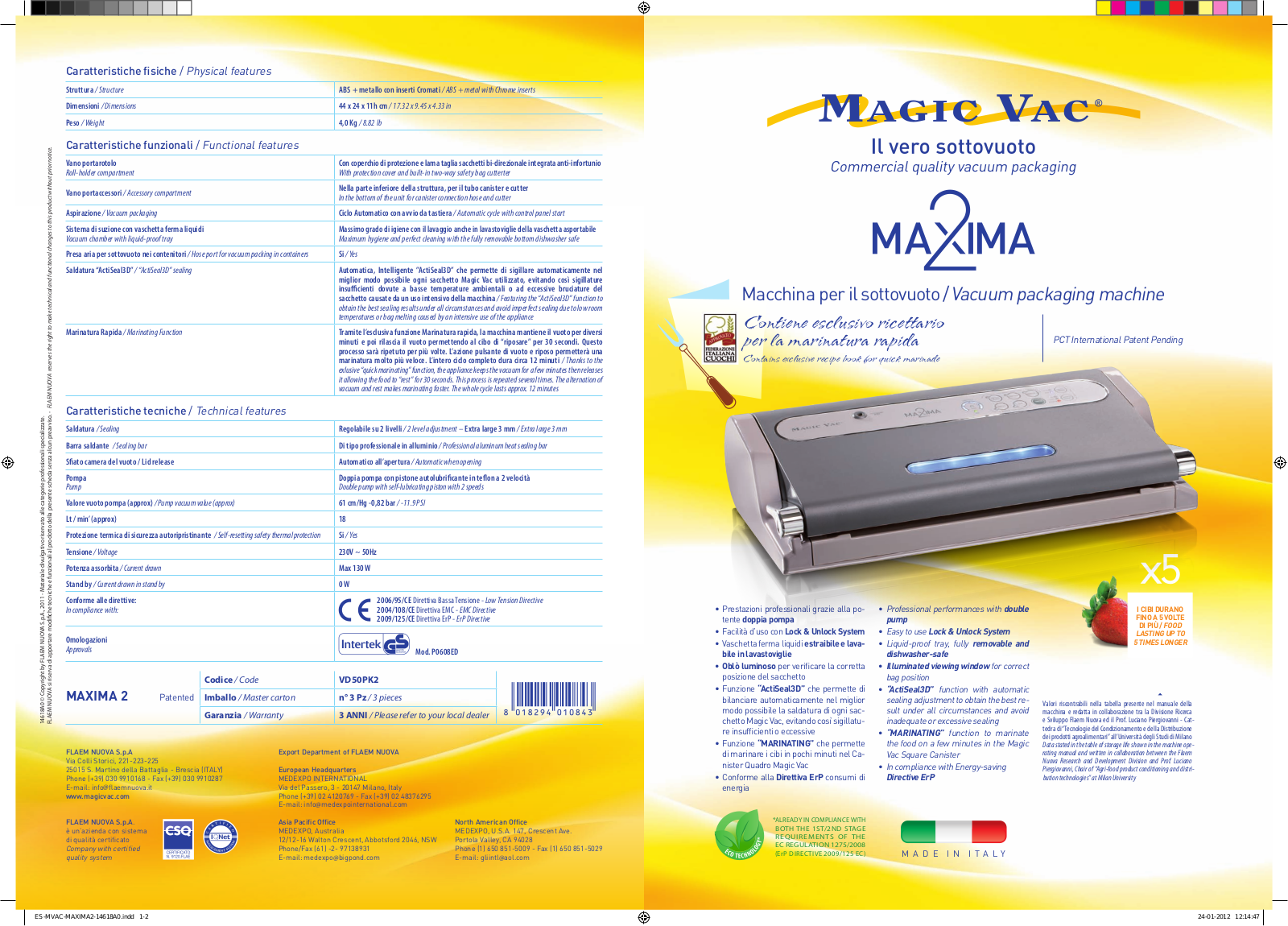 Magic Vac Maxima 2 Service Manual