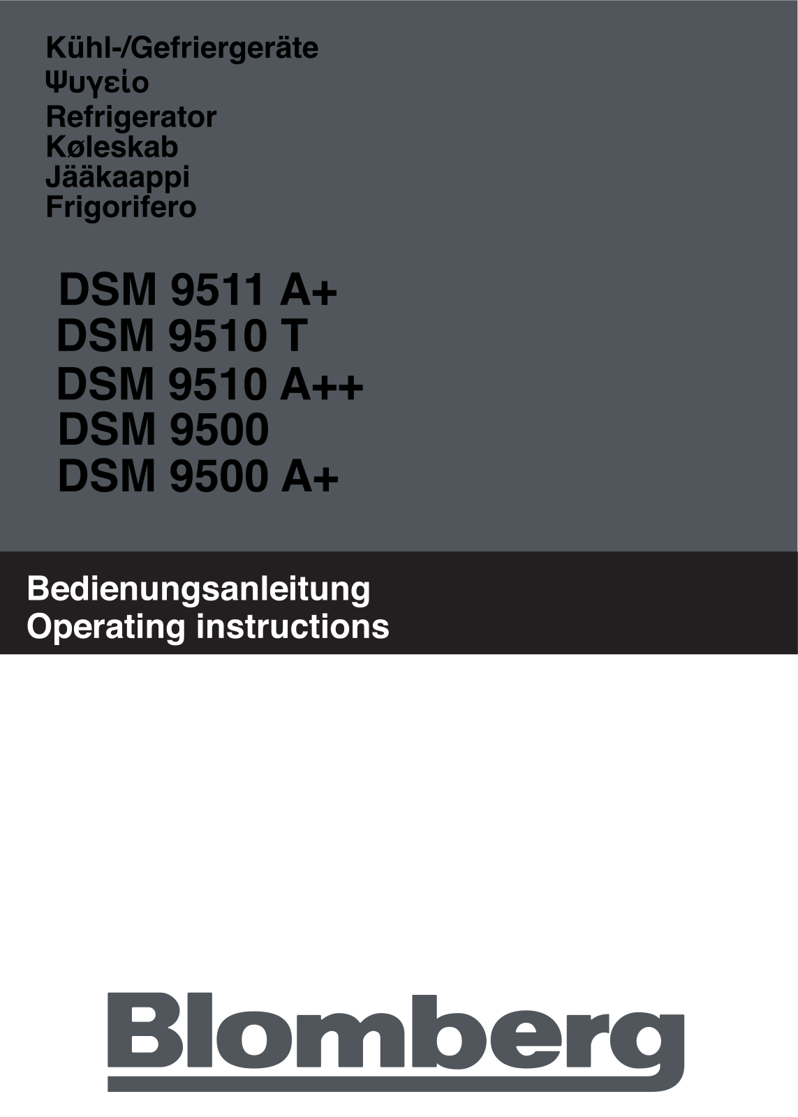 Blomberg ZEPHAIRE-E PLUS User Manual