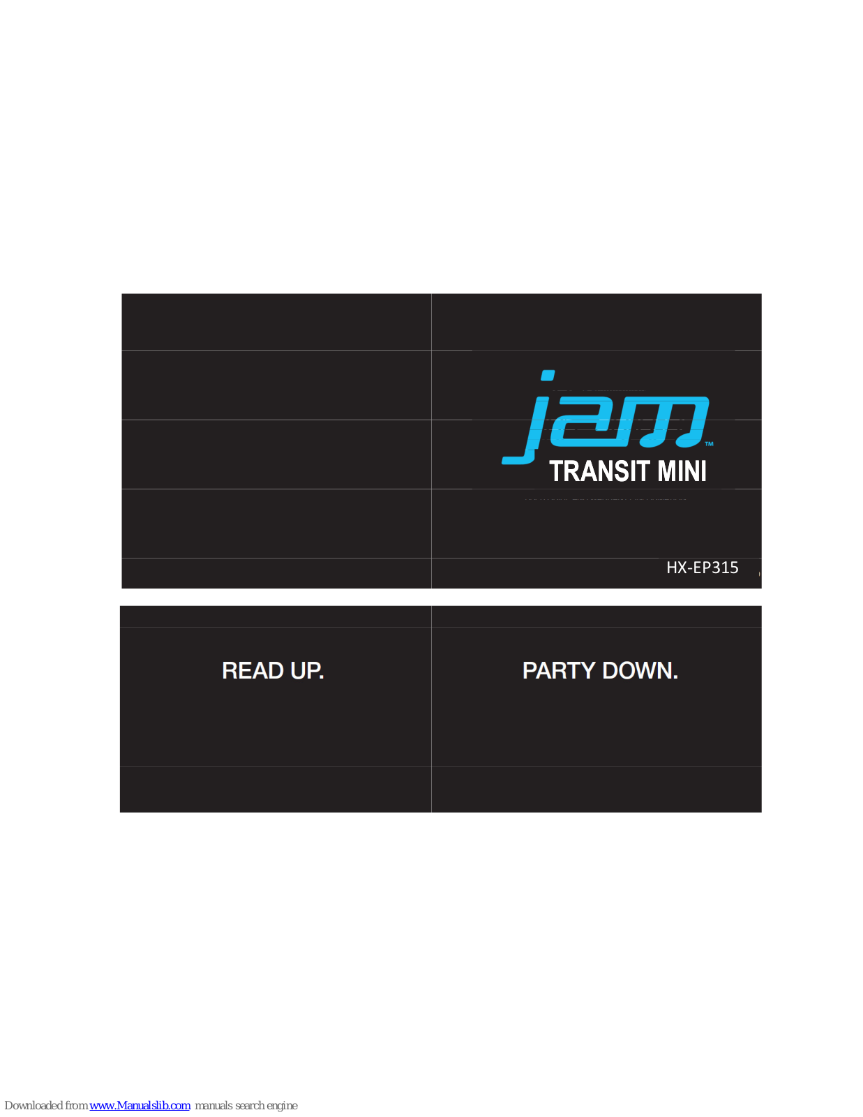 Jam TRANSIT MINI HX-EP315 User Manual