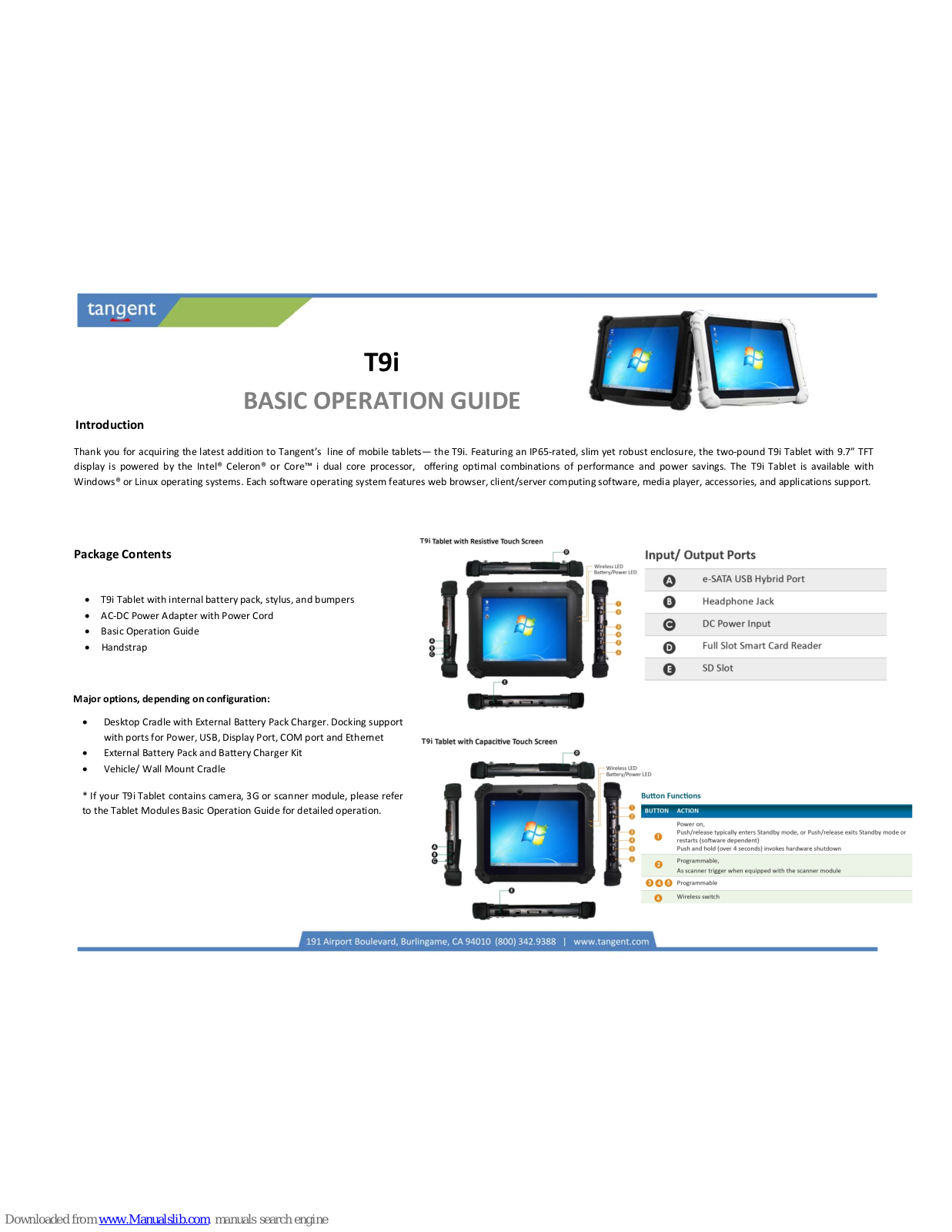 Tangent T9i User Manual