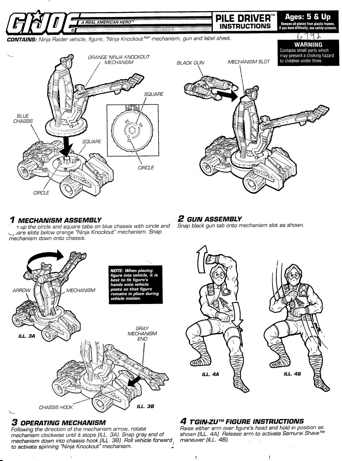 HASBRO GIJoe Pile Driver User Manual