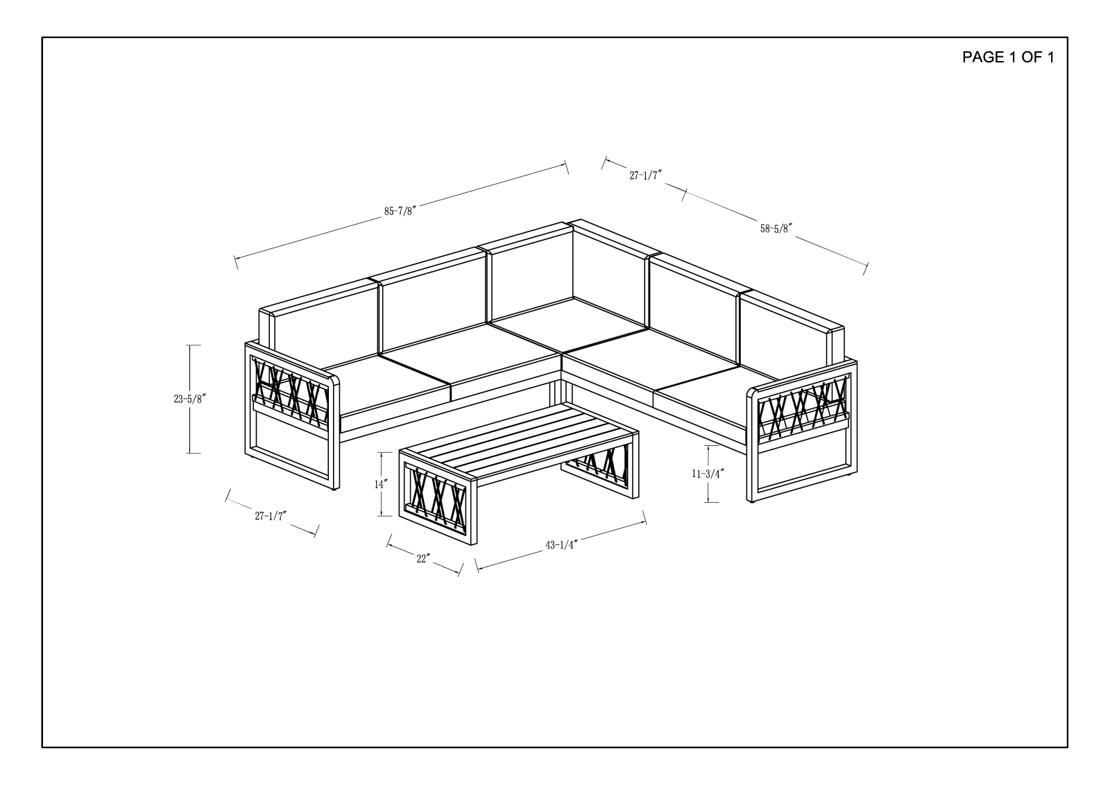 AllModern TRNT2485 Dimensions - ManualMachine.com