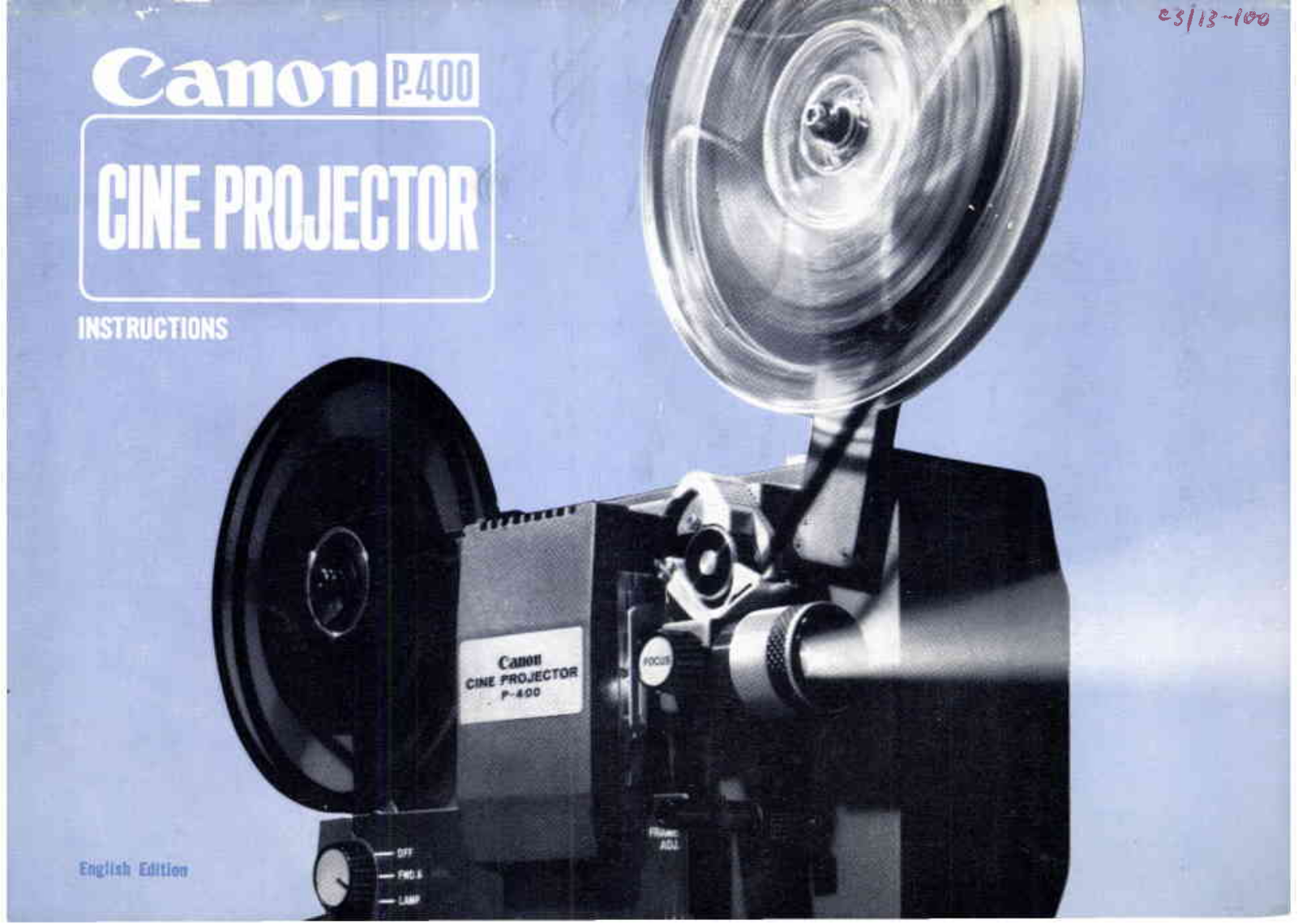 Canon P 400 User Manual