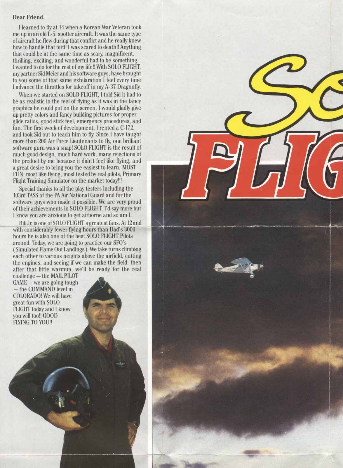 Microprose Softwar Solo Flight (1983)[a] User guide - ManualMachine.com