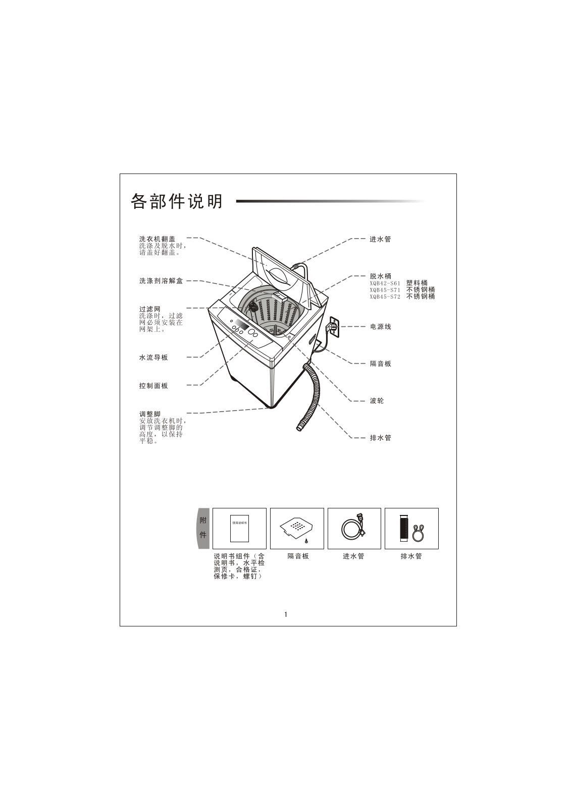 Samsung XQB45-S71, XQB45-S72, XQB42-S61 User Manual