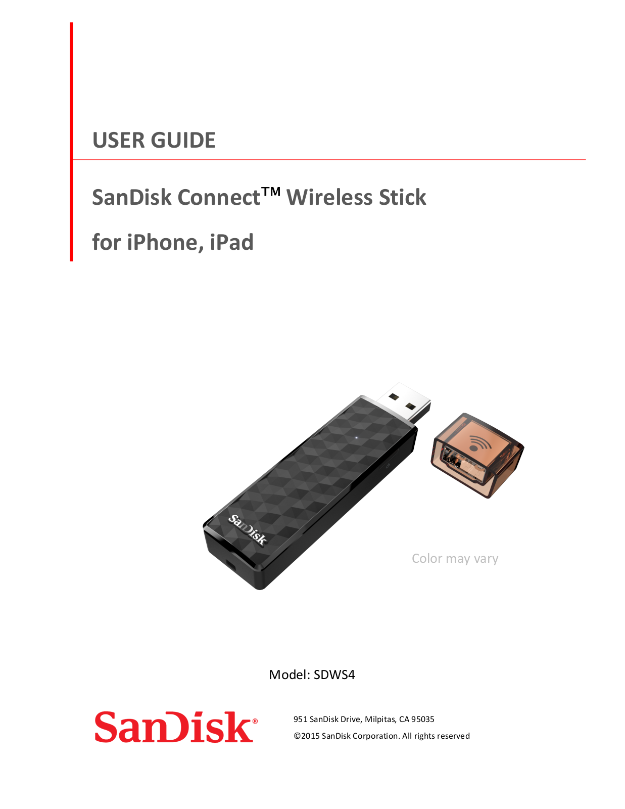 SanDisk Connect™ Wireless Stick User’s Manual