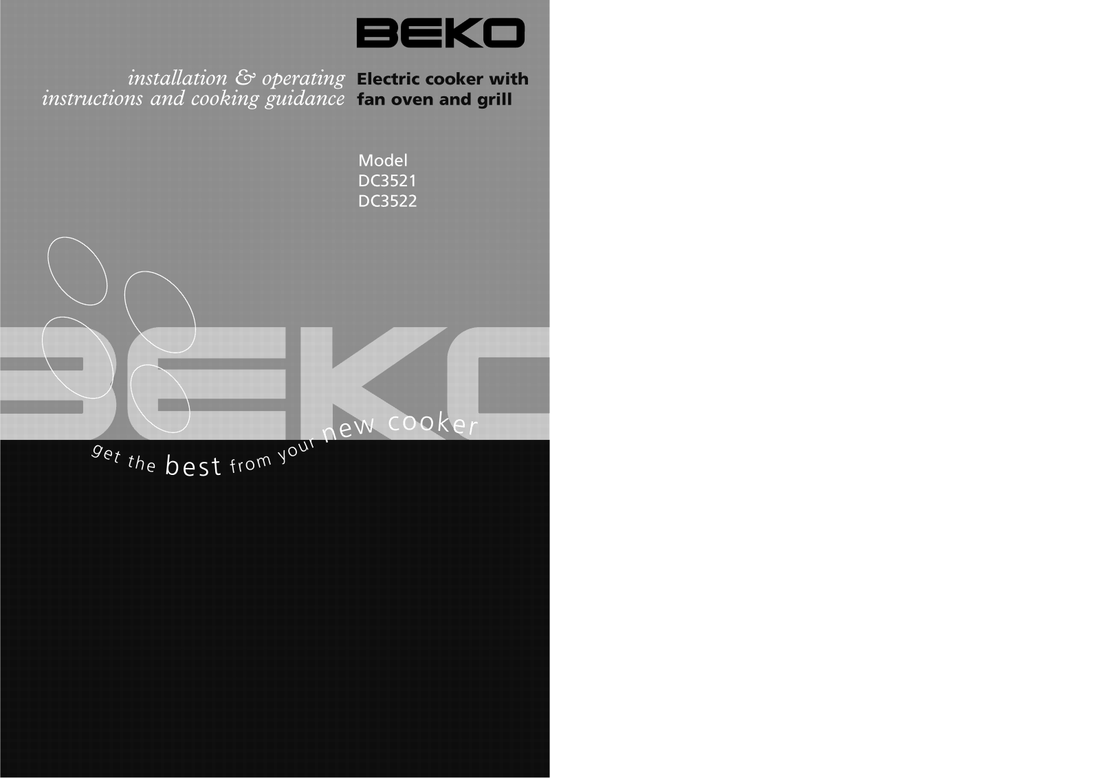 Beko DC3521 User Manual