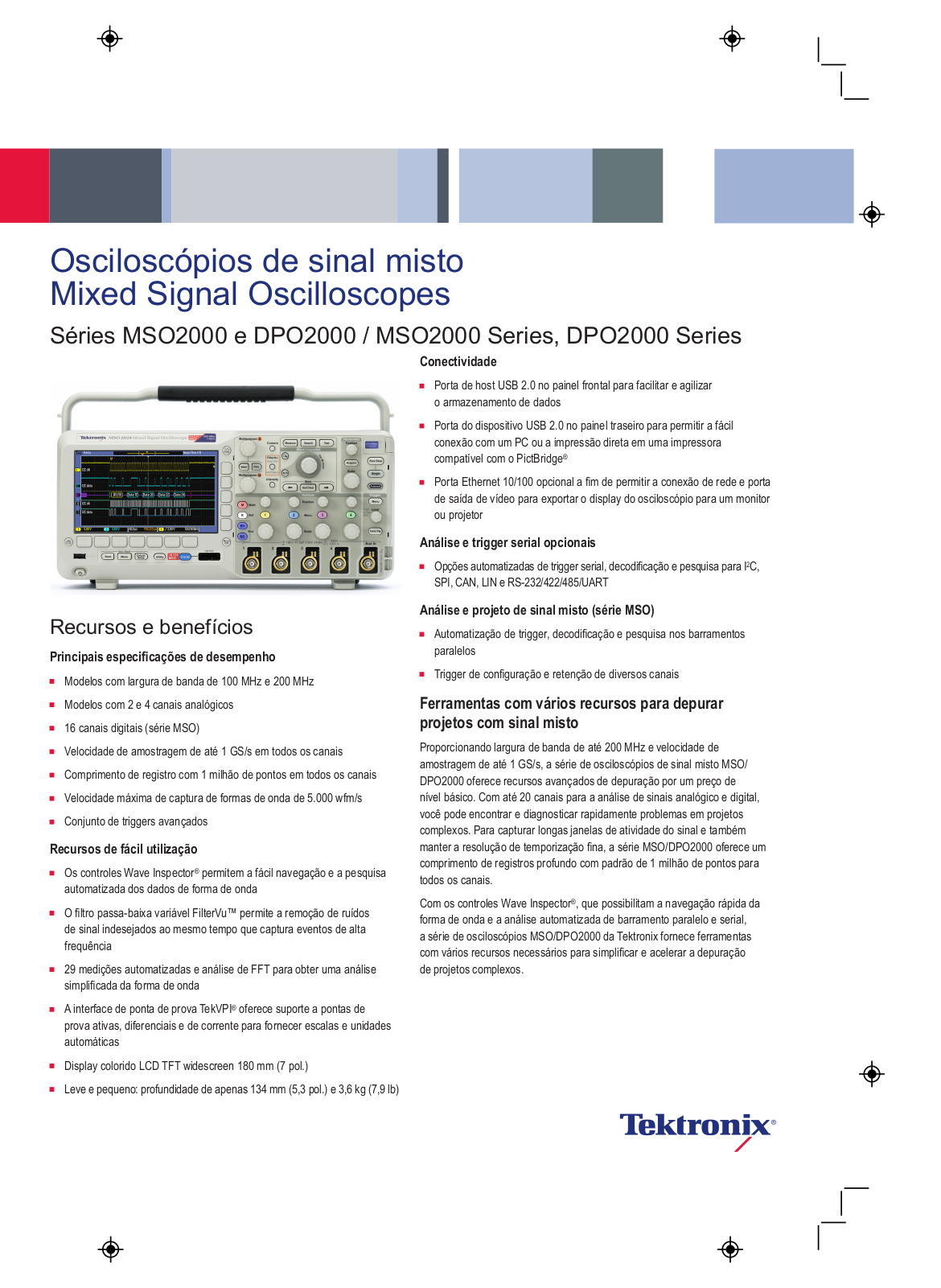 Tektronix MSO2014, DPO2024, DPO2012, DPO2014, MSO2024 DATASHEET