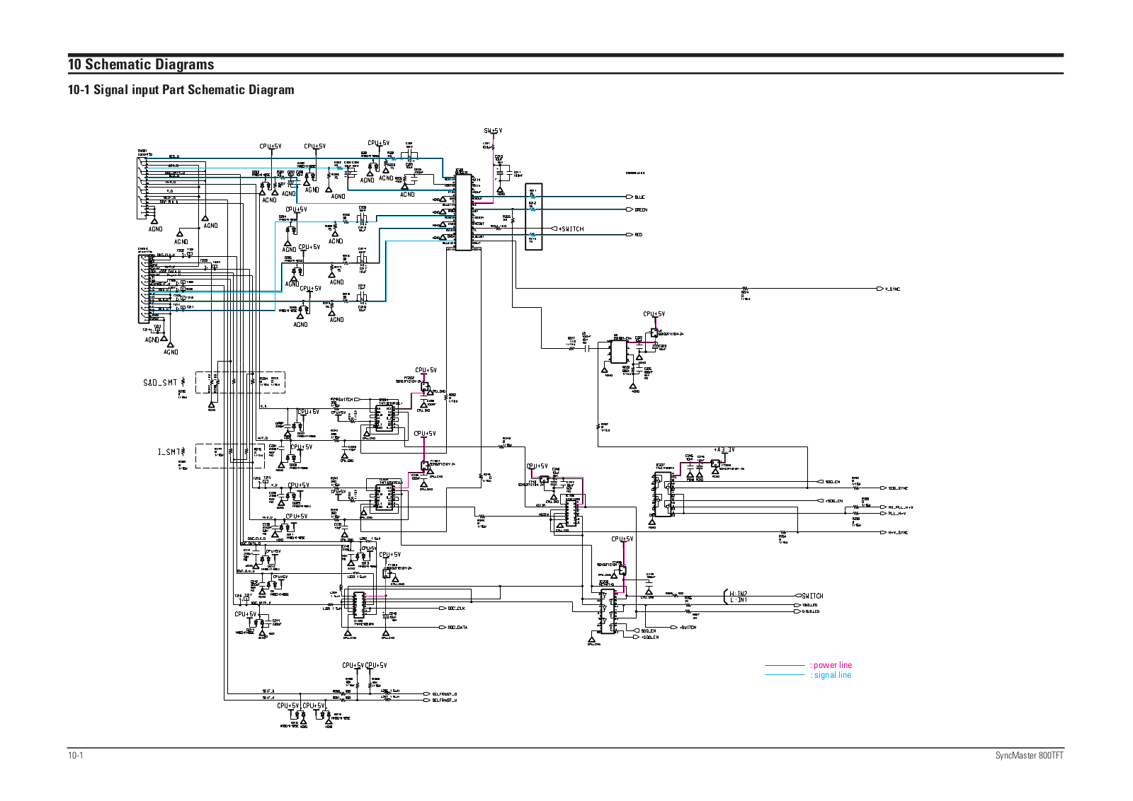 Samsung LSA800SS, LSA800SN Schematics Diagram