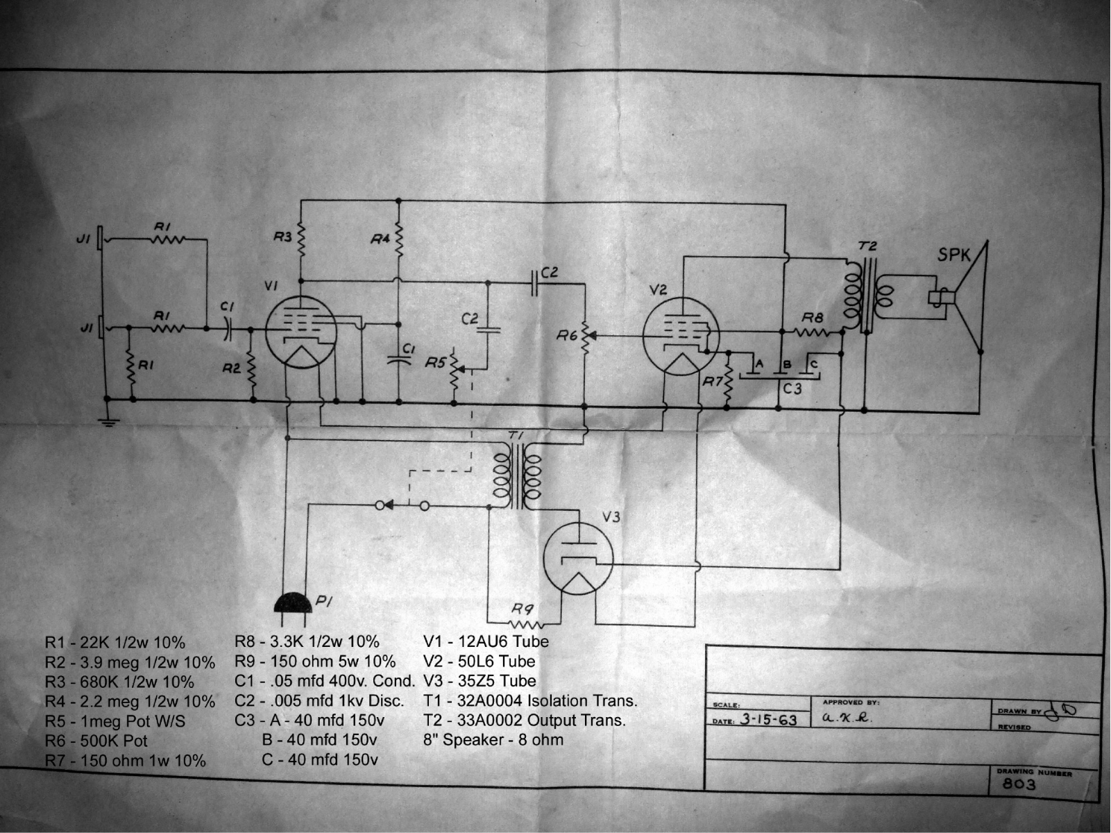 Kay 803 schematic