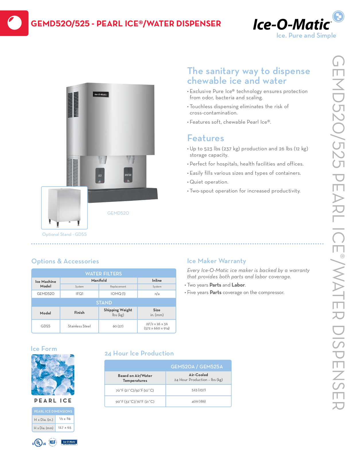 Ice-O-Matic GDS5 User Manual