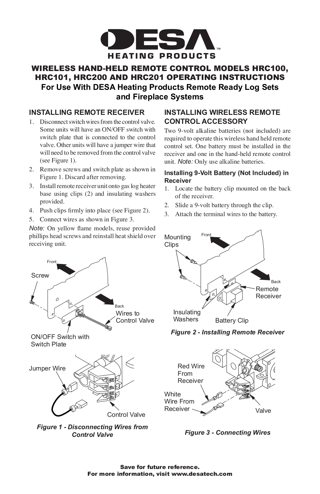 Desa HRC101 User Manual