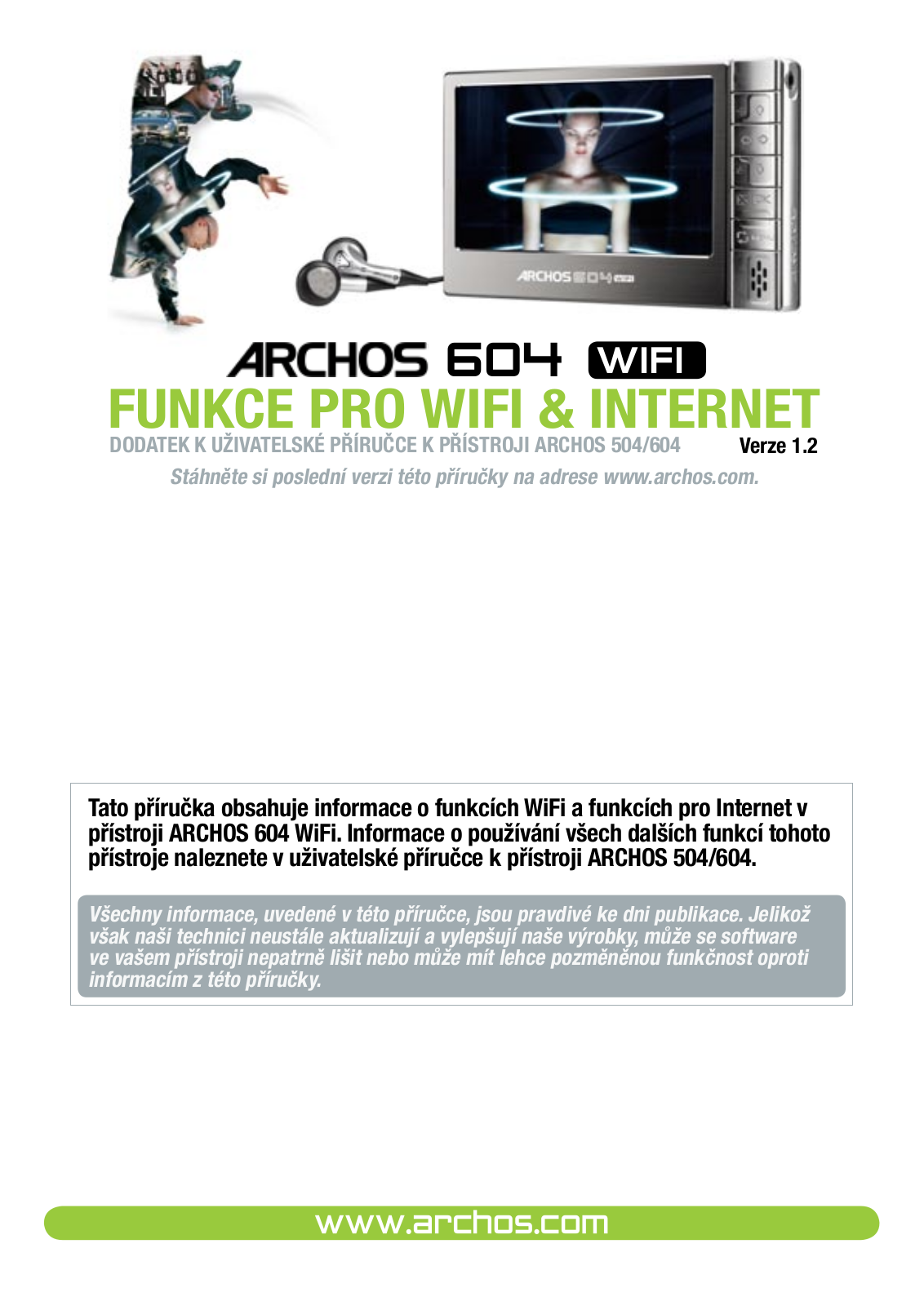 Archos 604 wifi User Manual