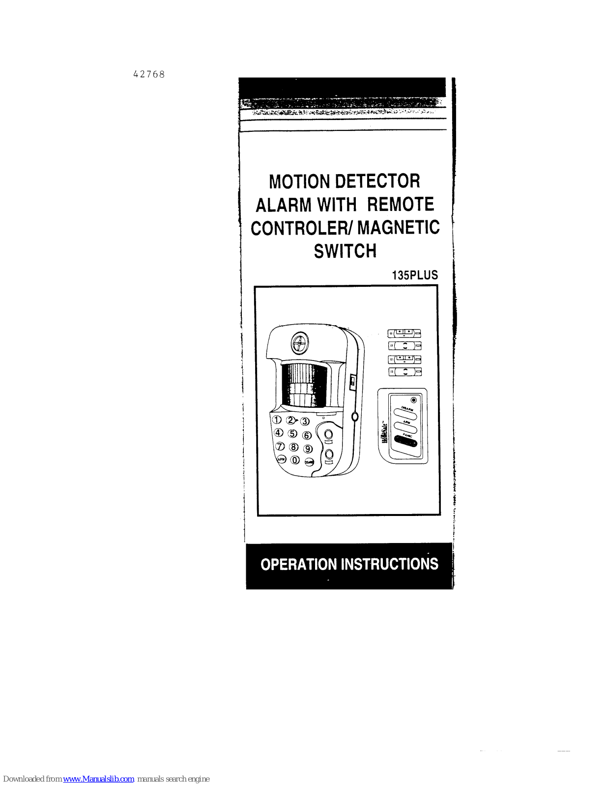 Homesafe 135 plus Operation Instructions Manual - ManualMachine.com