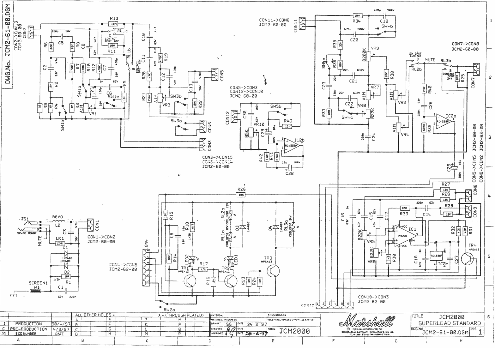 Marshall jcm2000 schematic