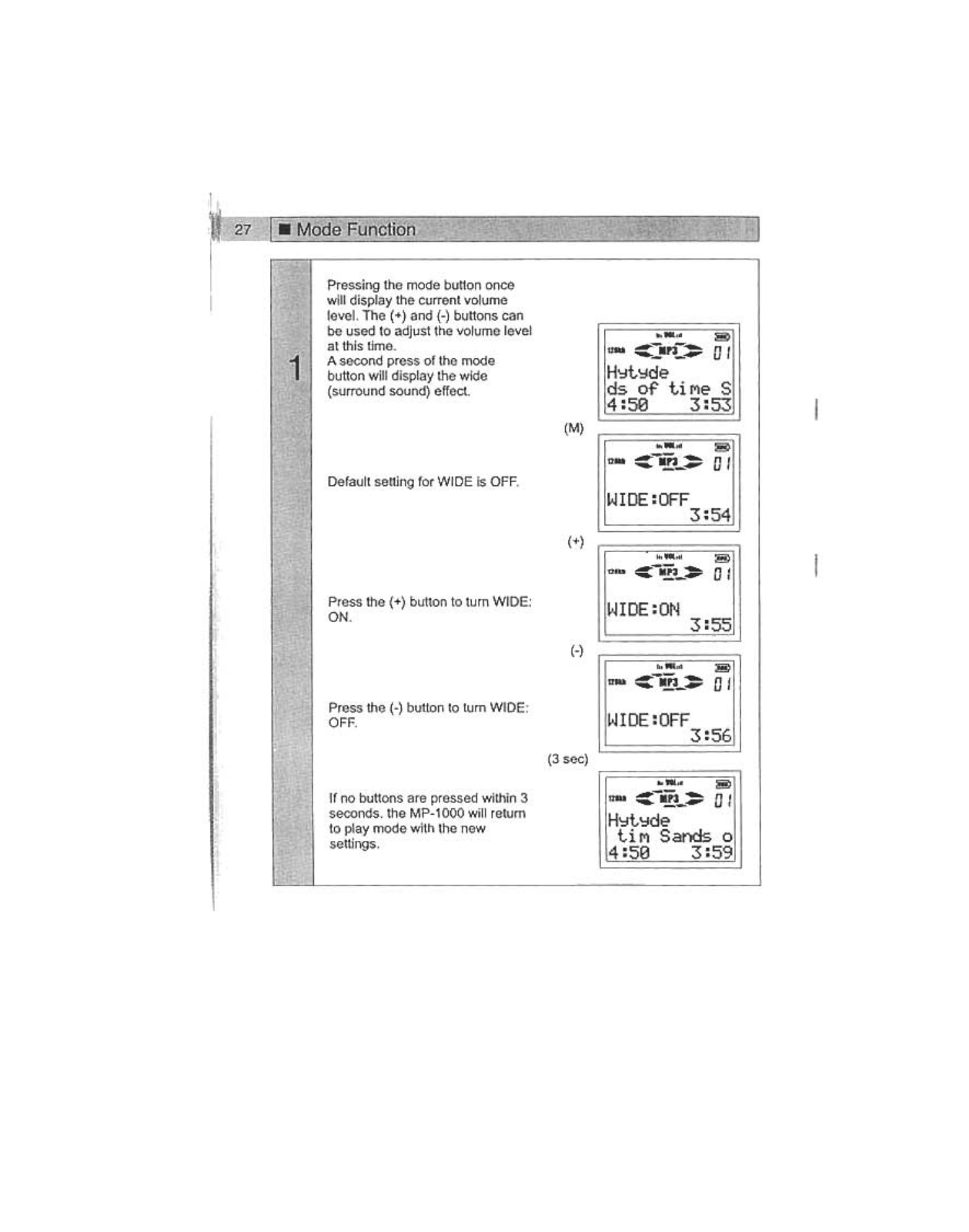 Audiovox MP100B User Manual