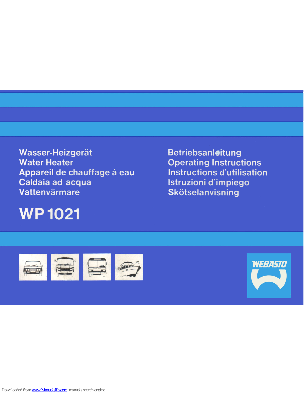 Webasto WP 1021 Operating Instructions Manual