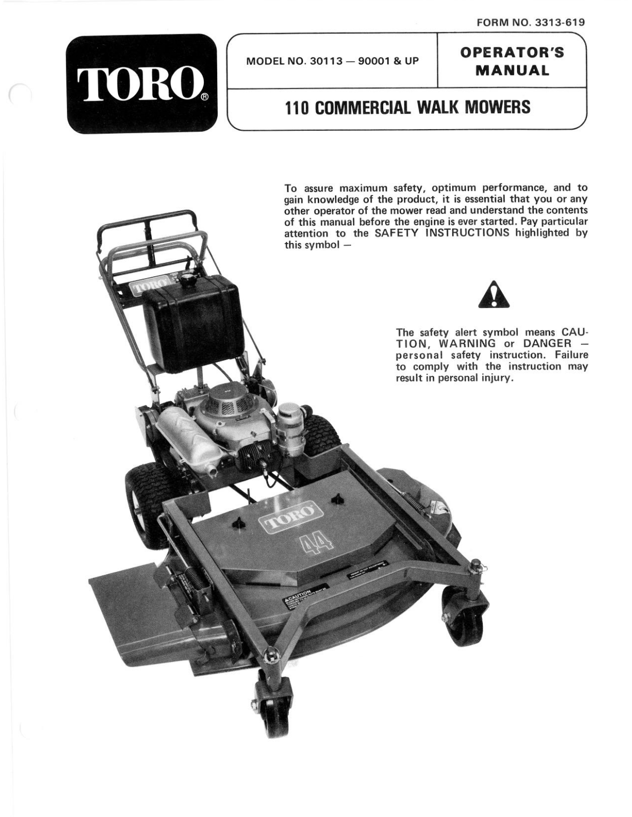 Toro 30113 Operator's Manual